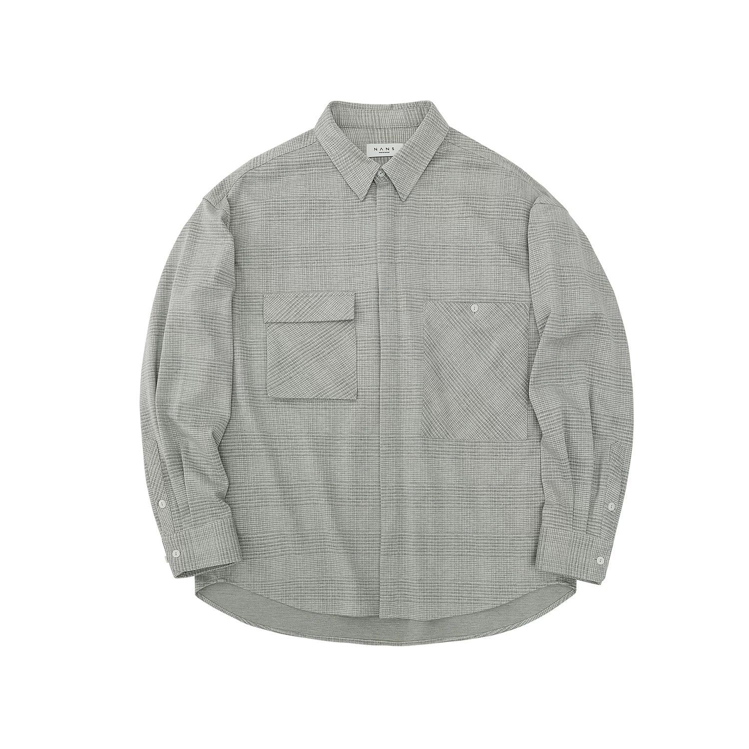 Asymmetric Check Overshirt - Image 8
