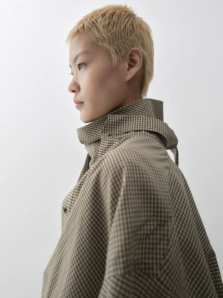 Asymmetric Check Tunic - Image 3