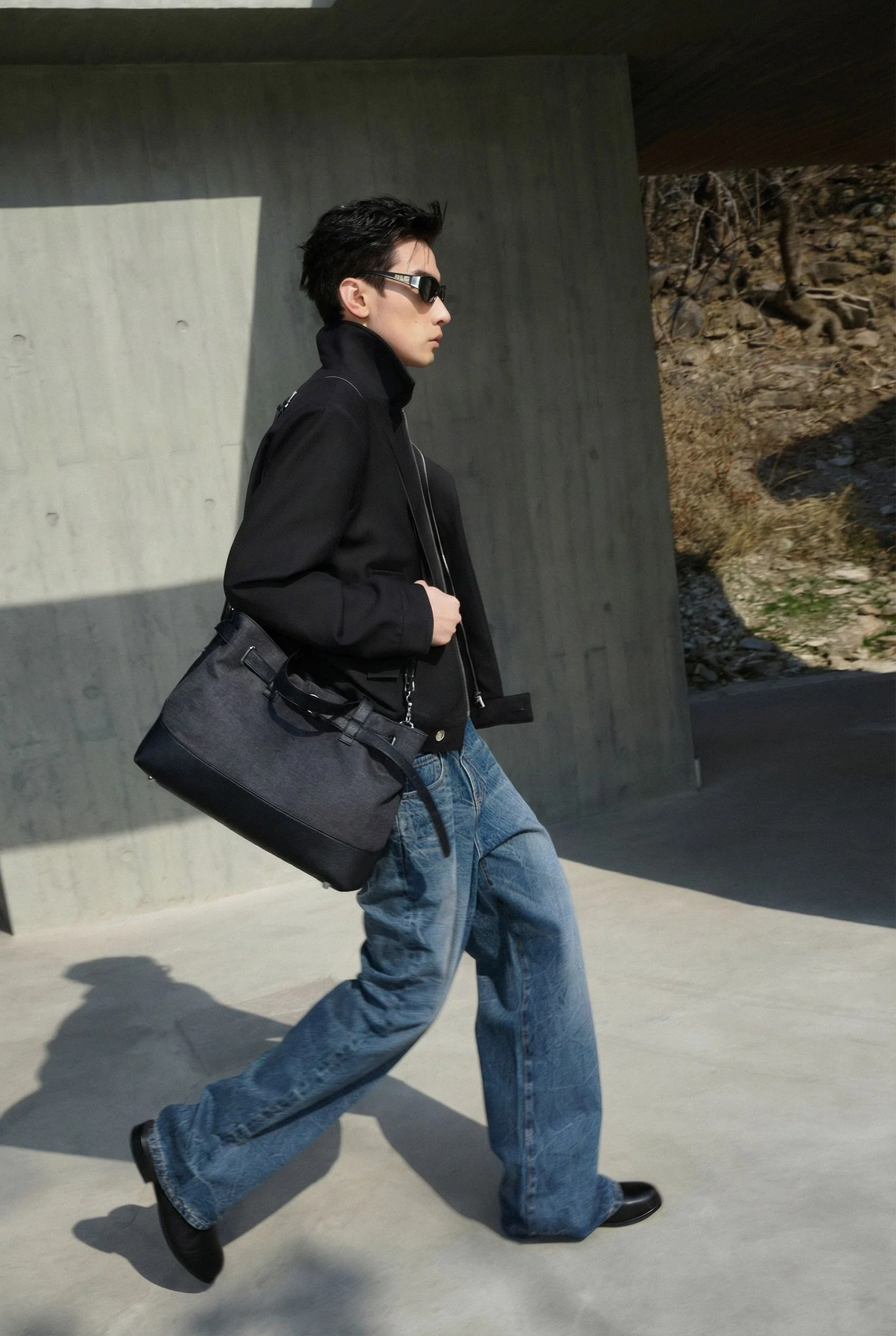 Asymmetric Collar Jacket - Image 3