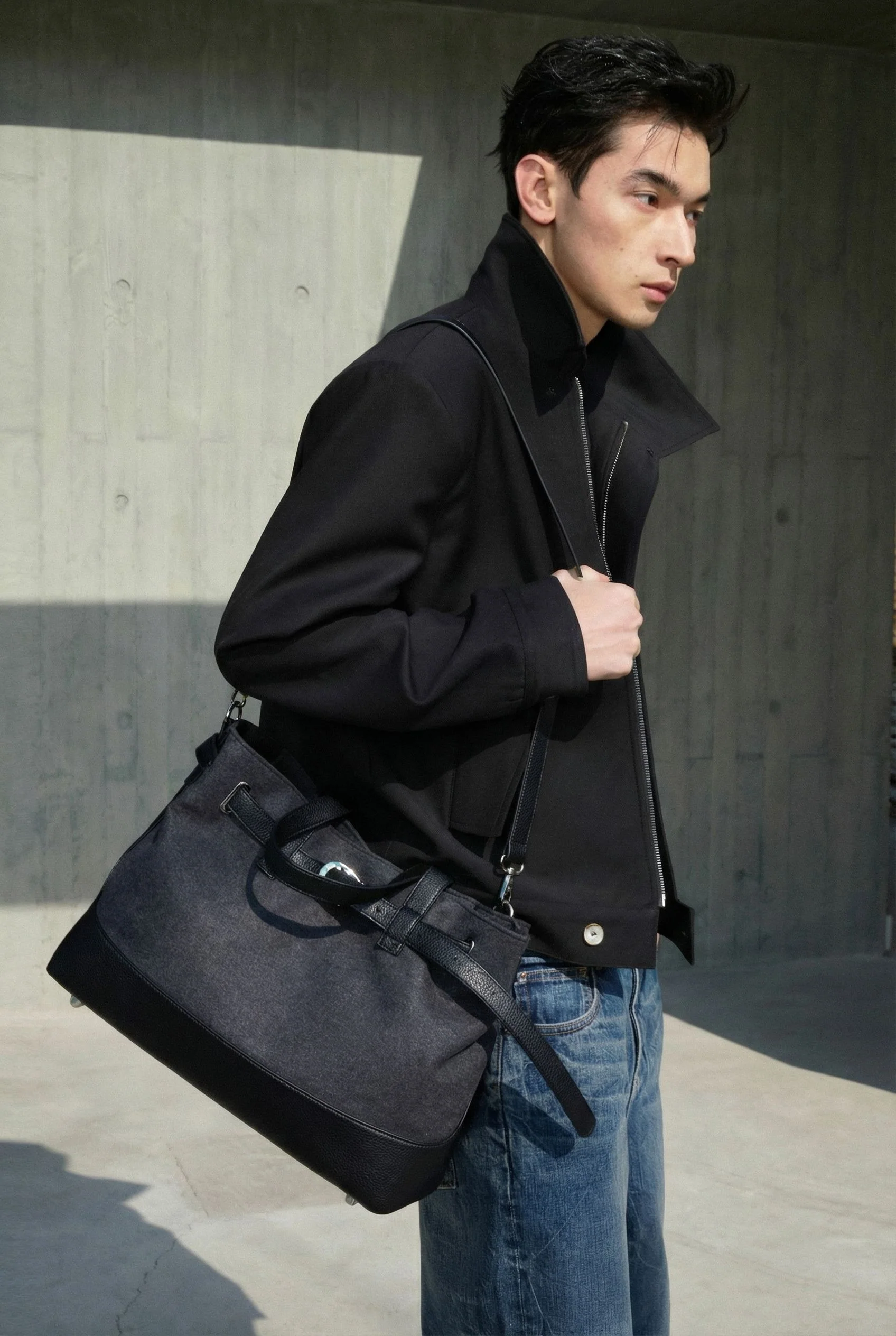 Asymmetric Collar Jacket - Image 4