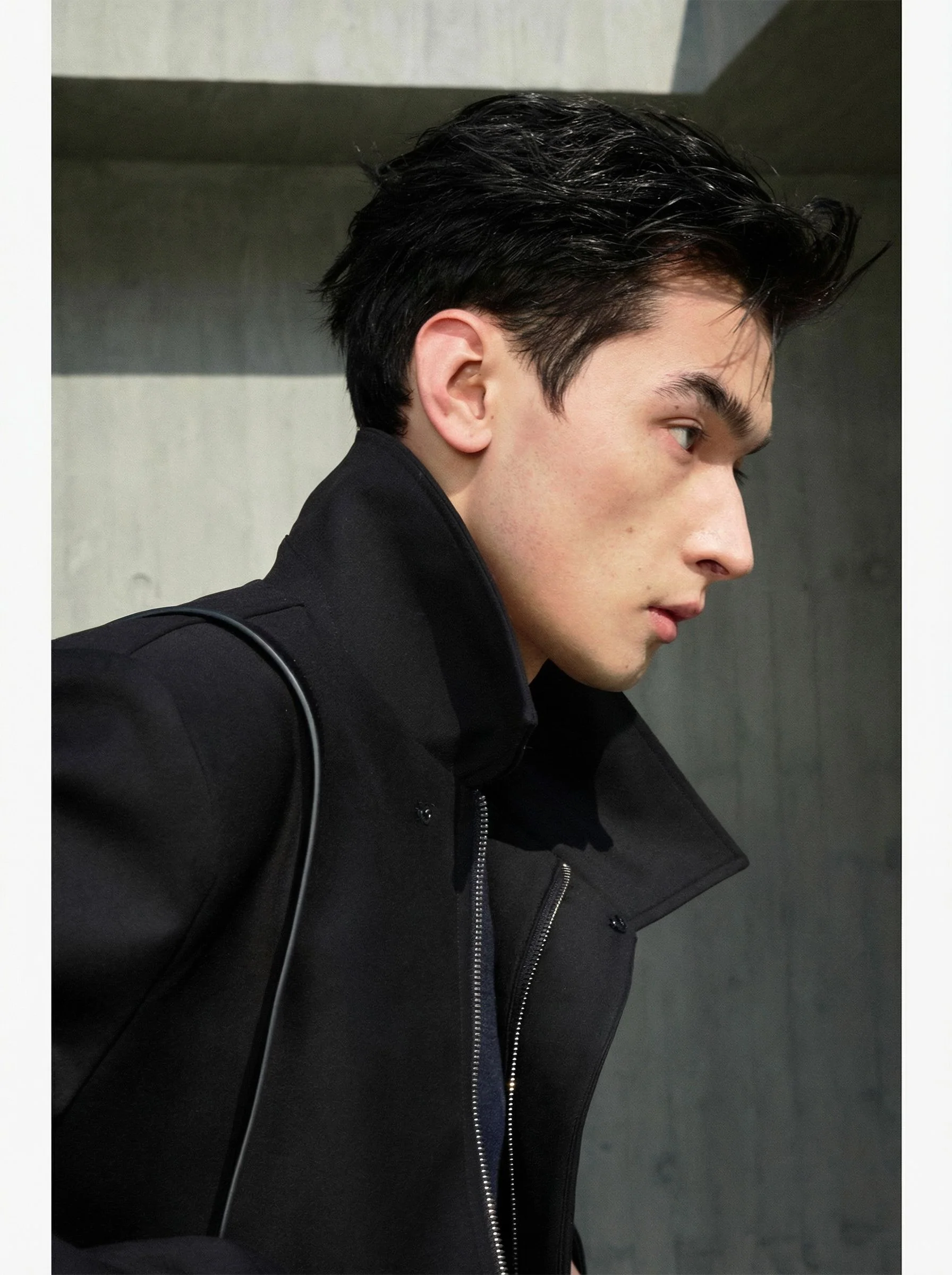Asymmetric Collar Jacket - Image 5