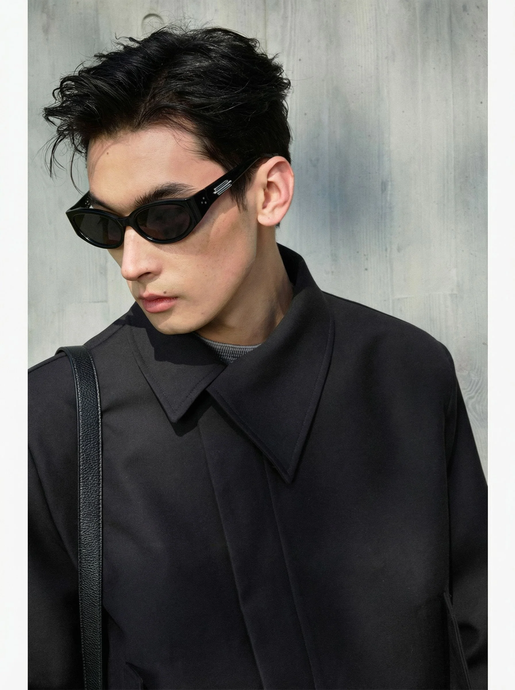 Asymmetric Collar Jacket - Image 6