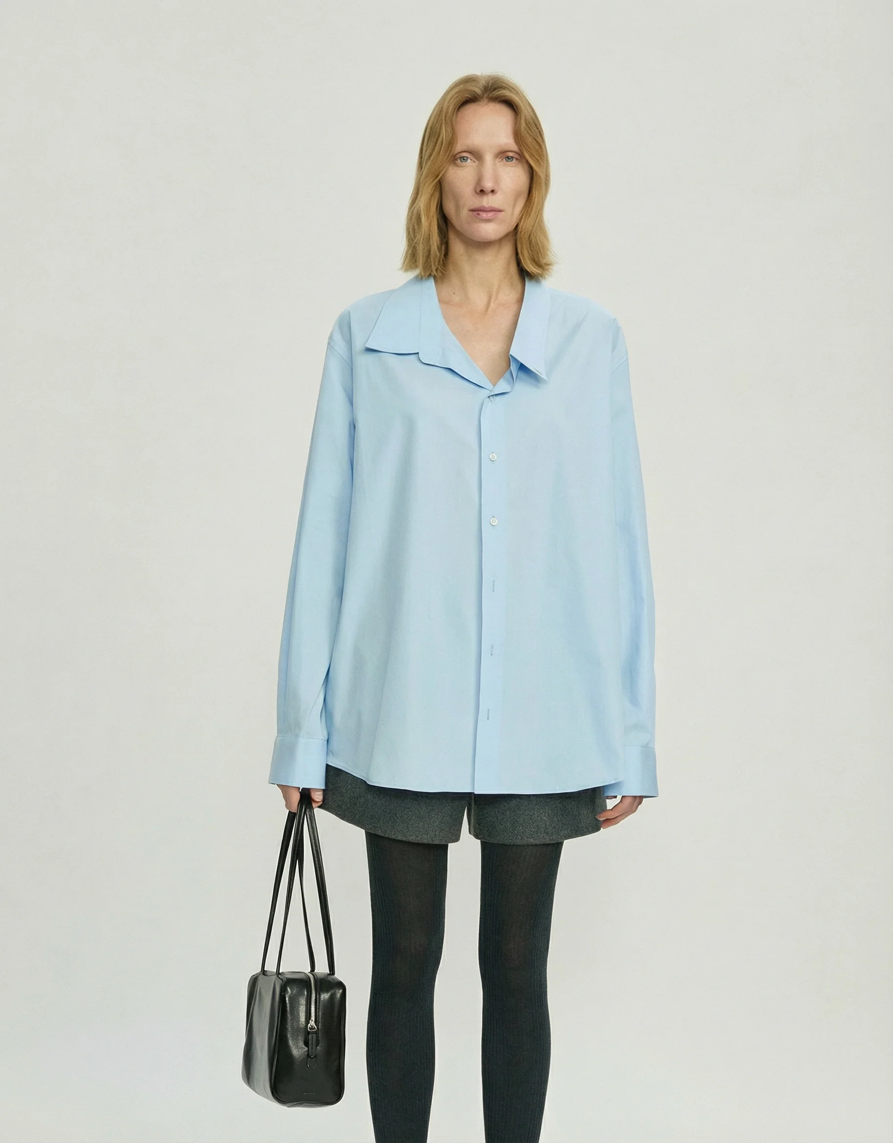 Asymmetric Collar Shirt