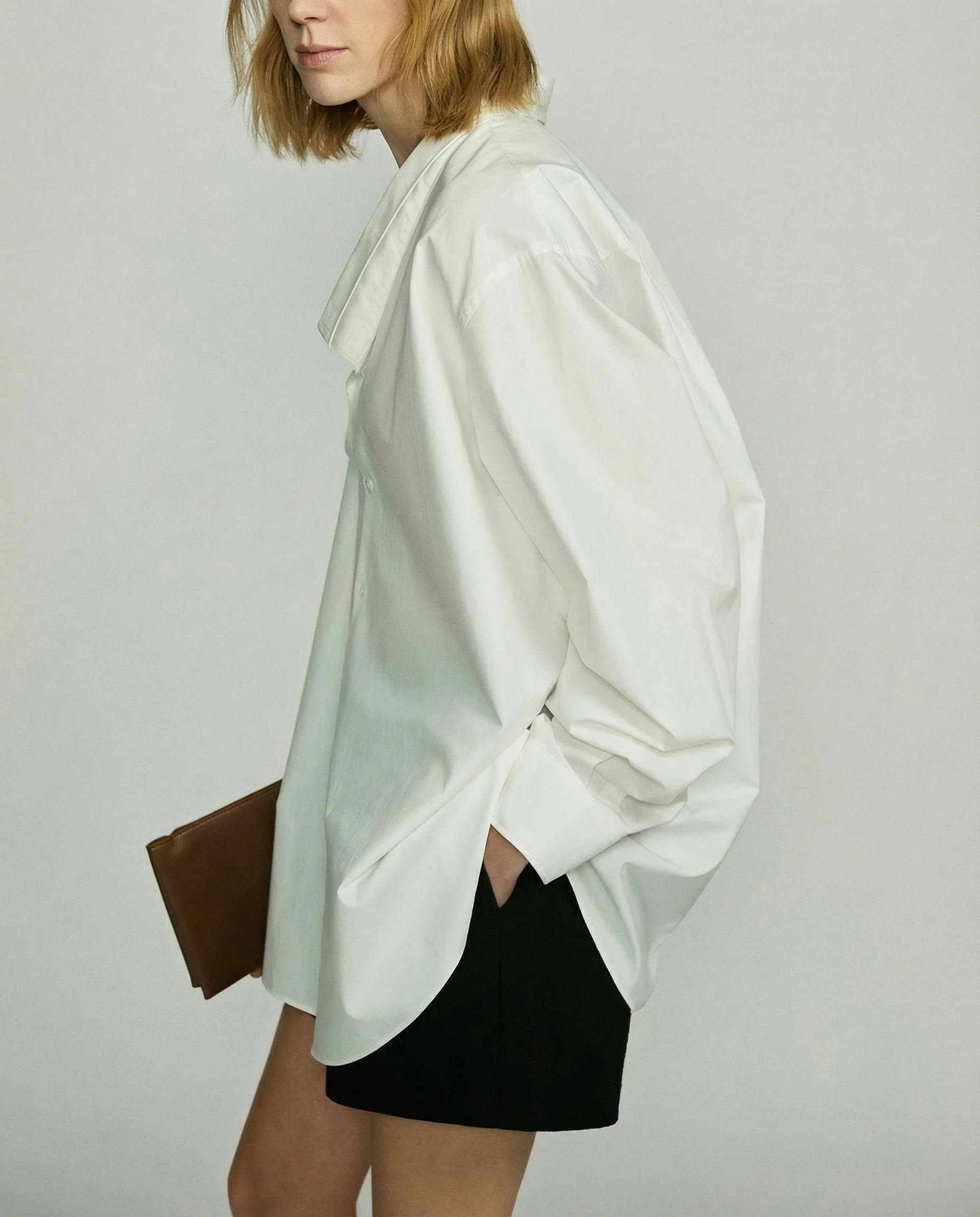 Asymmetric Collar Shirt - Image 5