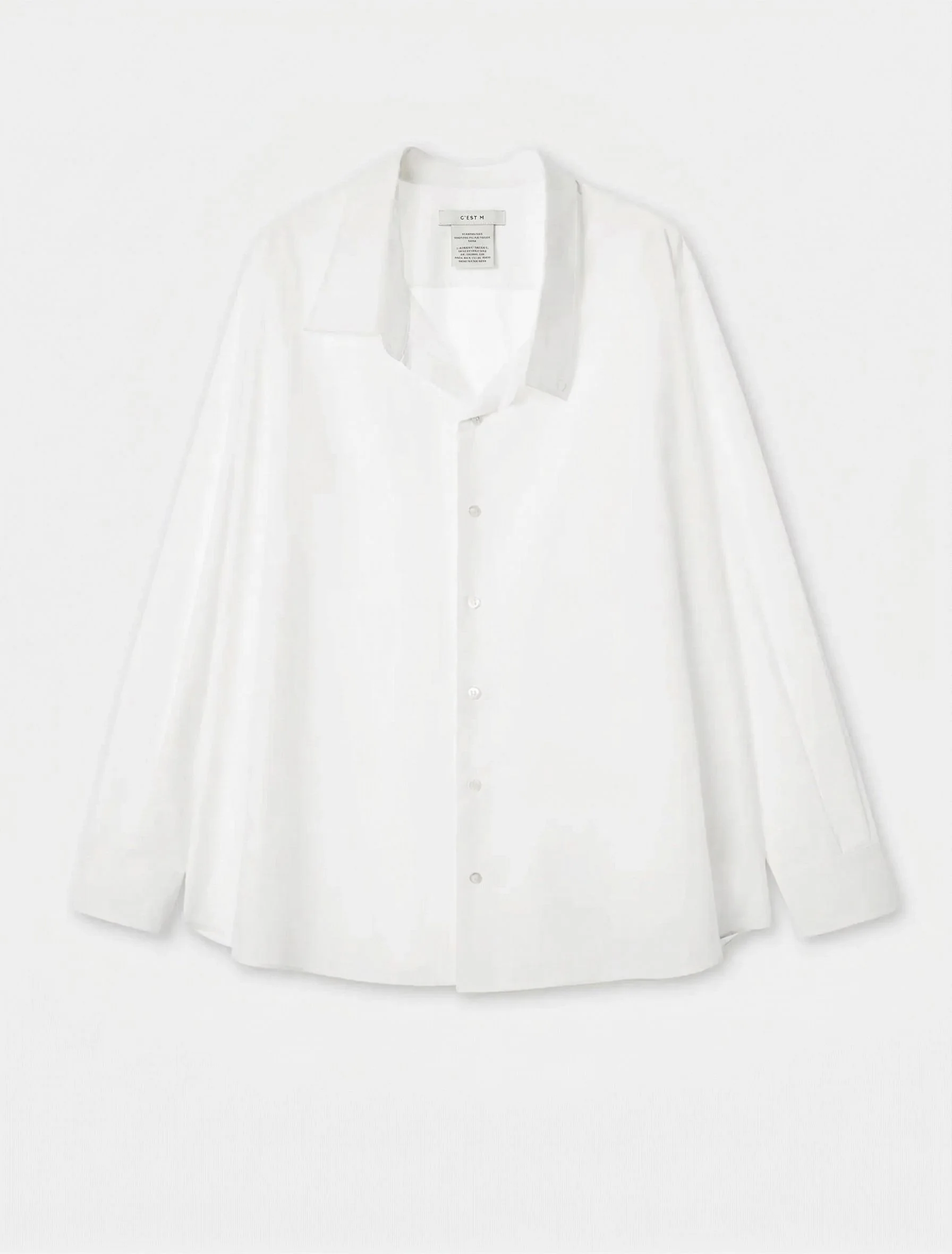 Asymmetric Collar Shirt - Image 8