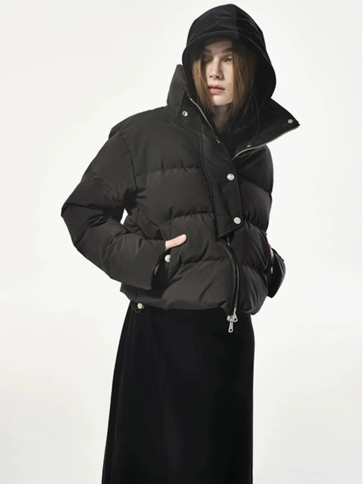 Asymmetric Cropped Puffer - Image 4