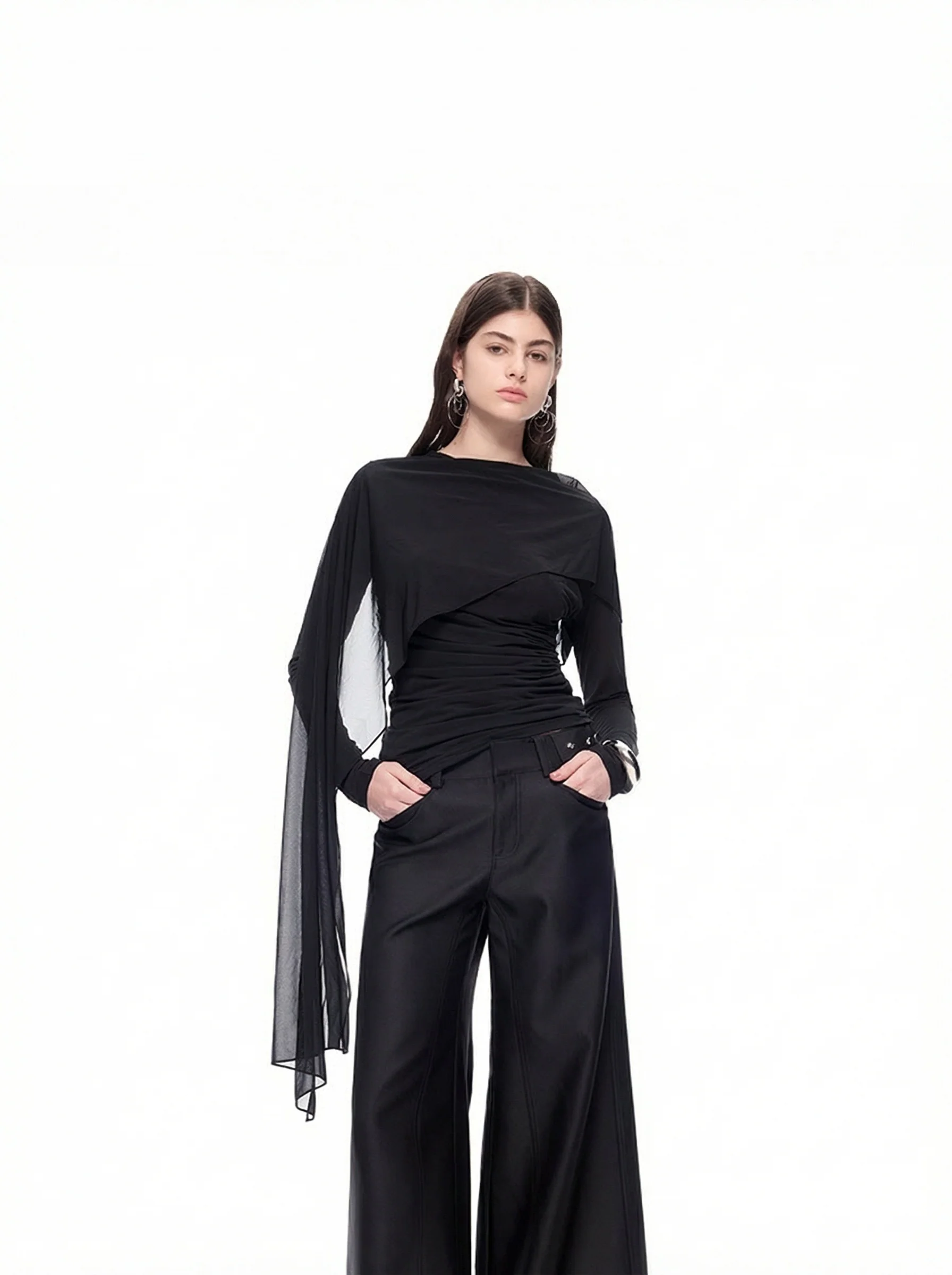 Asymmetric Drape Top
