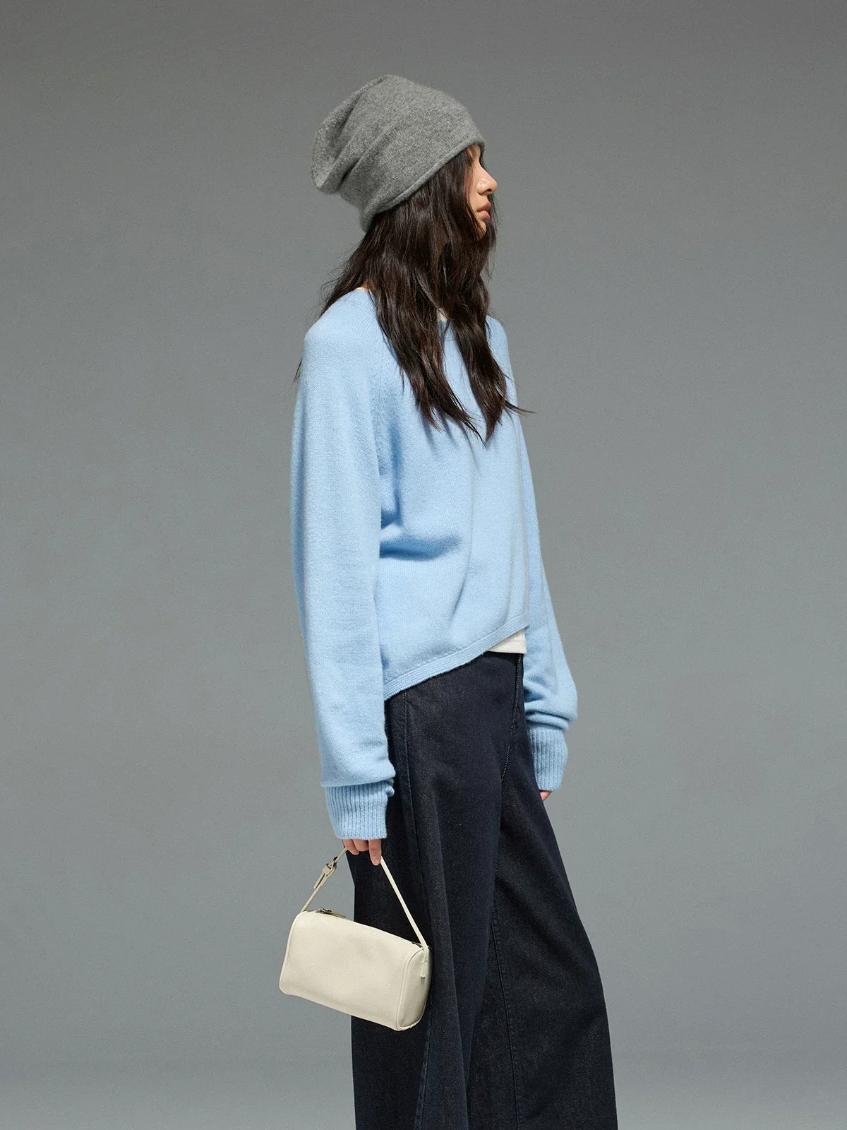Asymmetric Hem Sweater - Image 3
