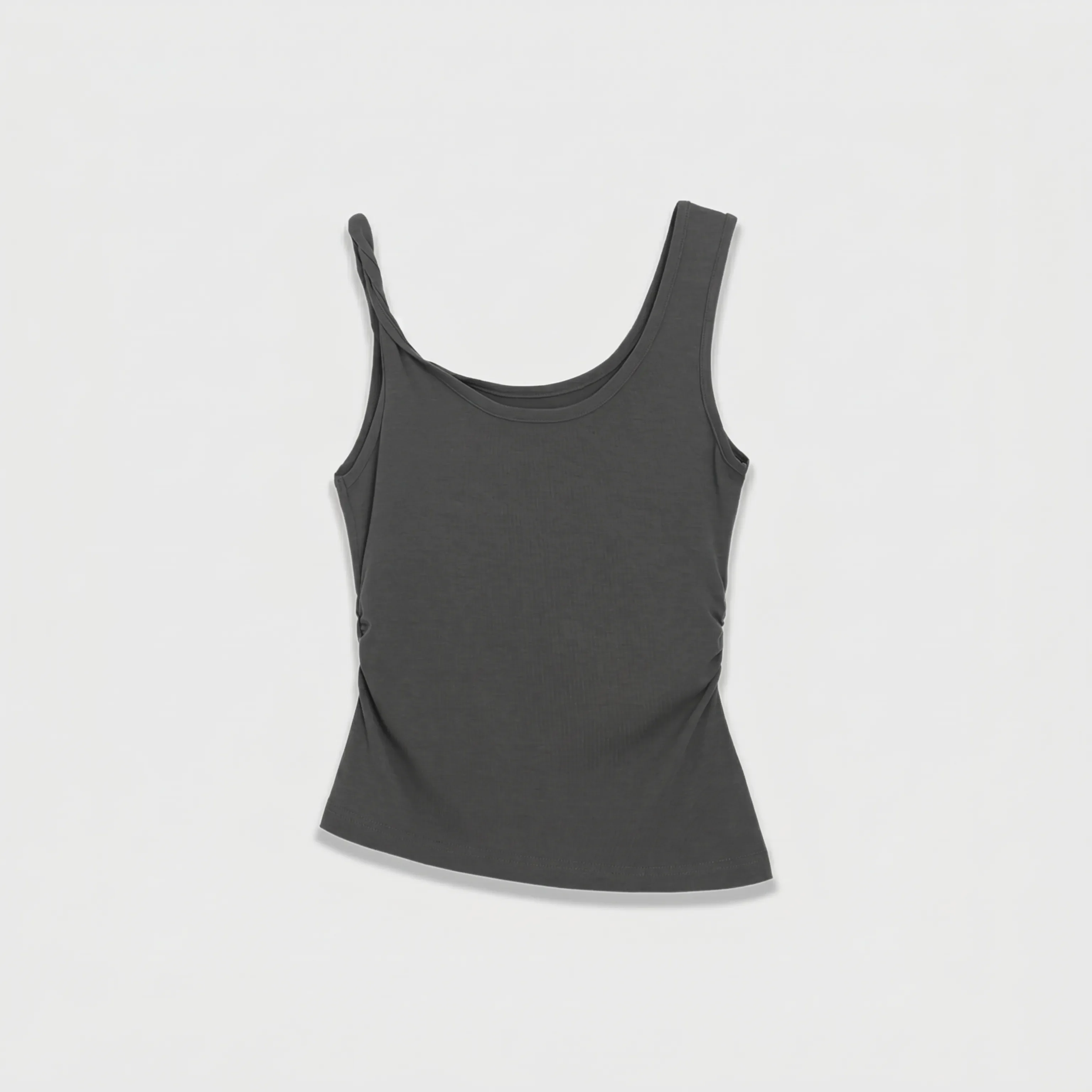 Asymmetric Knit Tank Top - Image 7