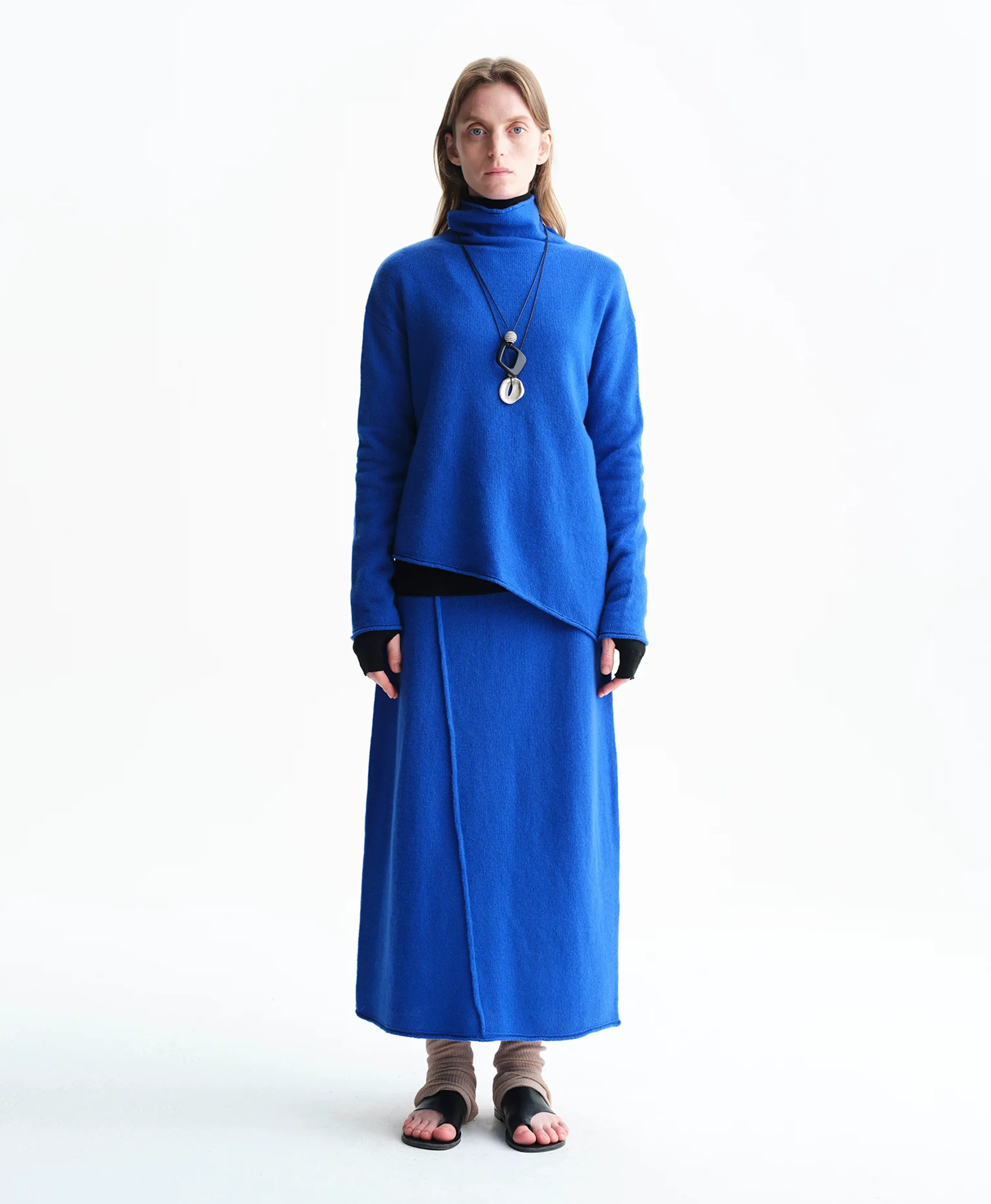 Asymmetric Merino Wool Turtleneck Sweater - Image 5