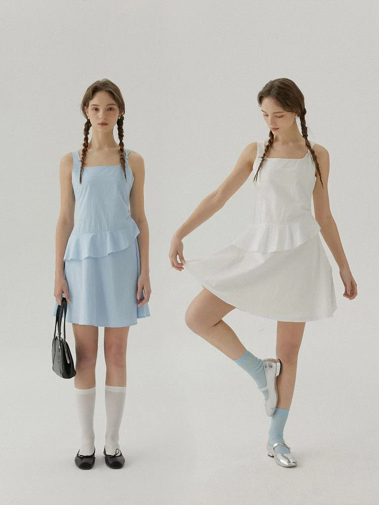 Asymmetric Peplum Dress - Image 2
