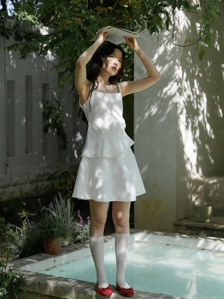 Asymmetric Peplum Dress - Image 3