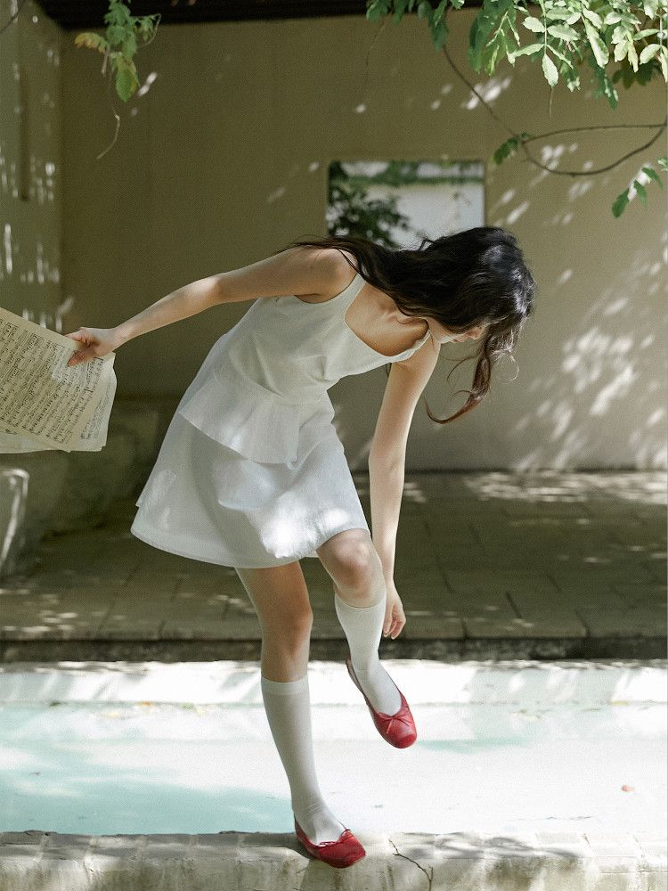 Asymmetric Peplum Dress - Image 4