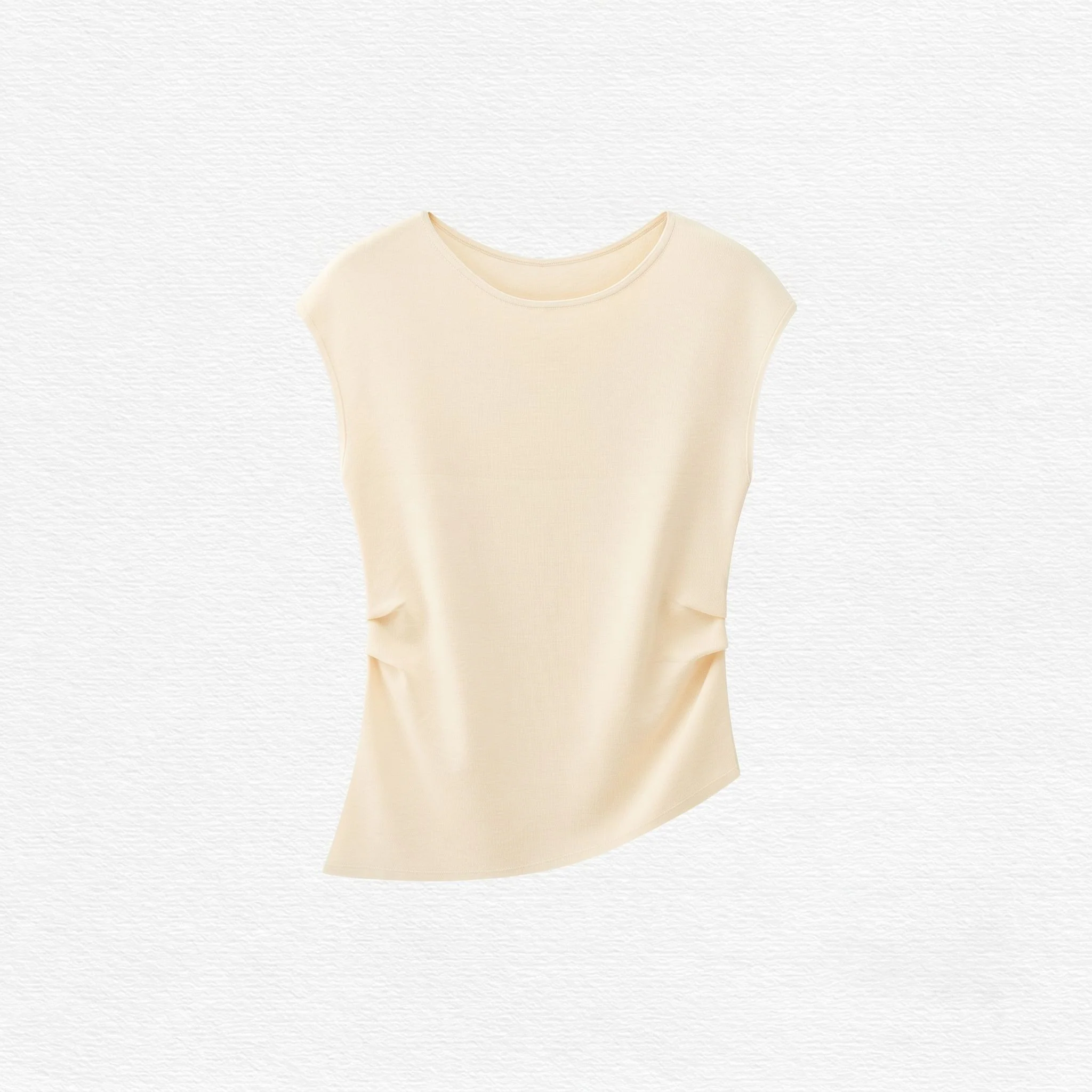Asymmetric Ruched Knit Top - Image 6
