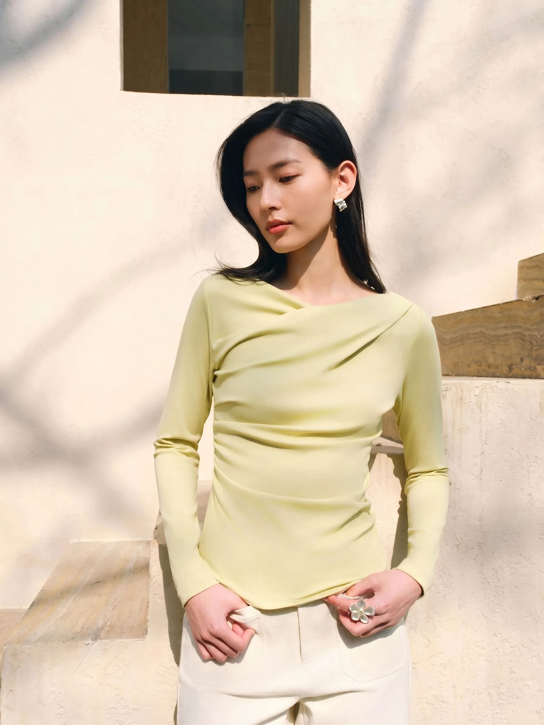 Asymmetric Ruched Top - Image 5