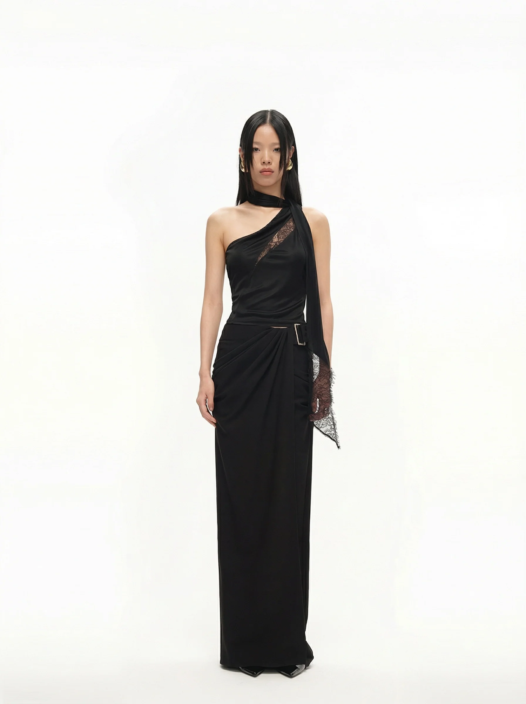 Asymmetric Scarf Top
