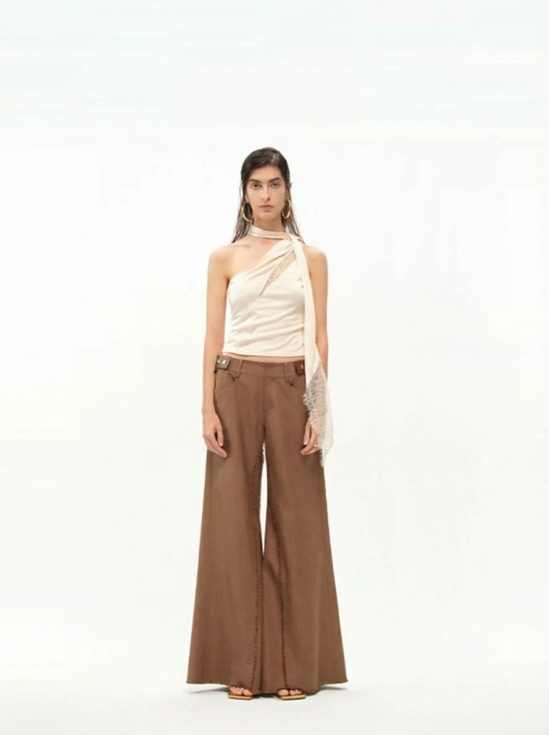 Asymmetric Scarf Top - Image 3