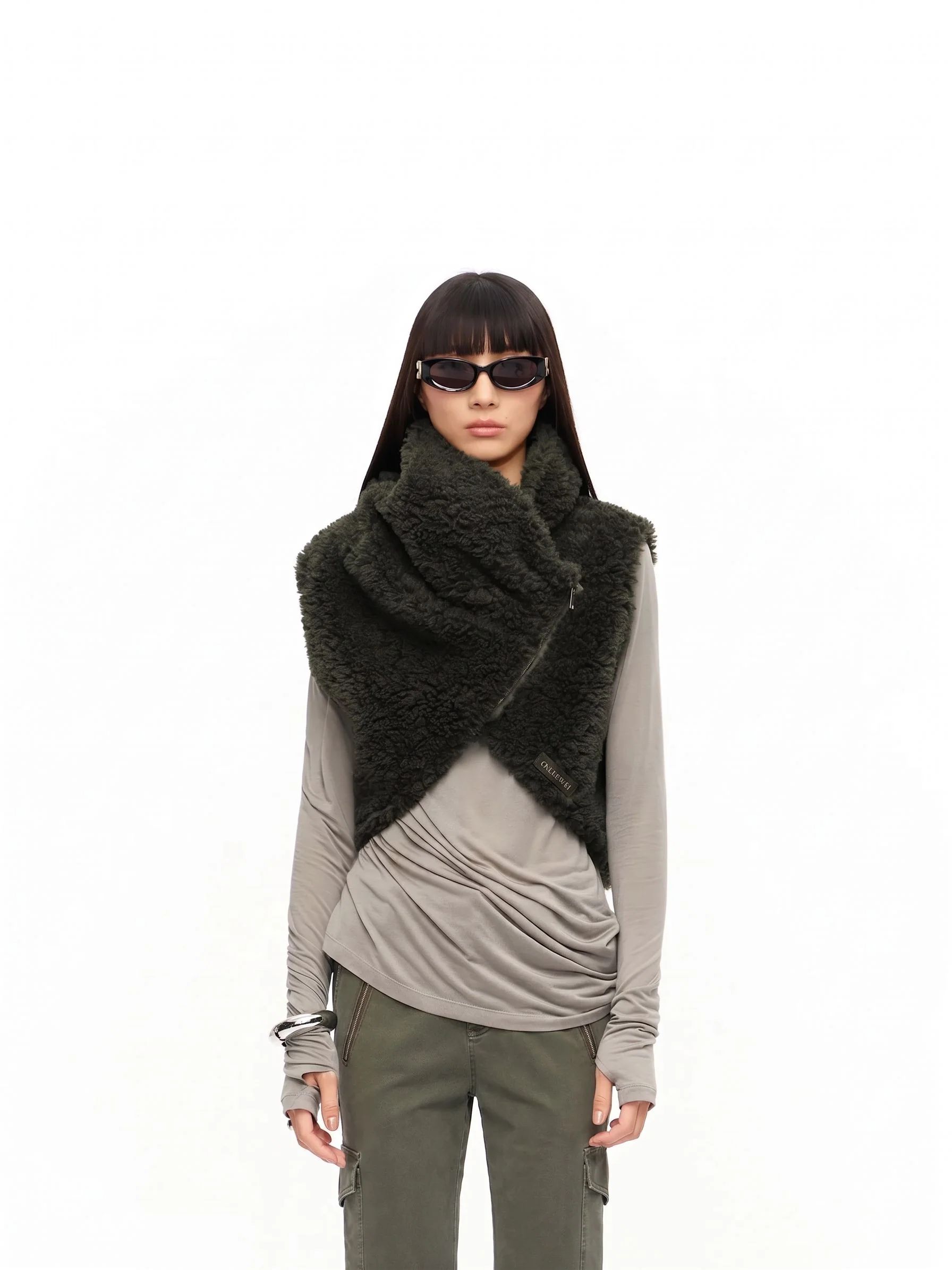 Asymmetric Sherpa Vest