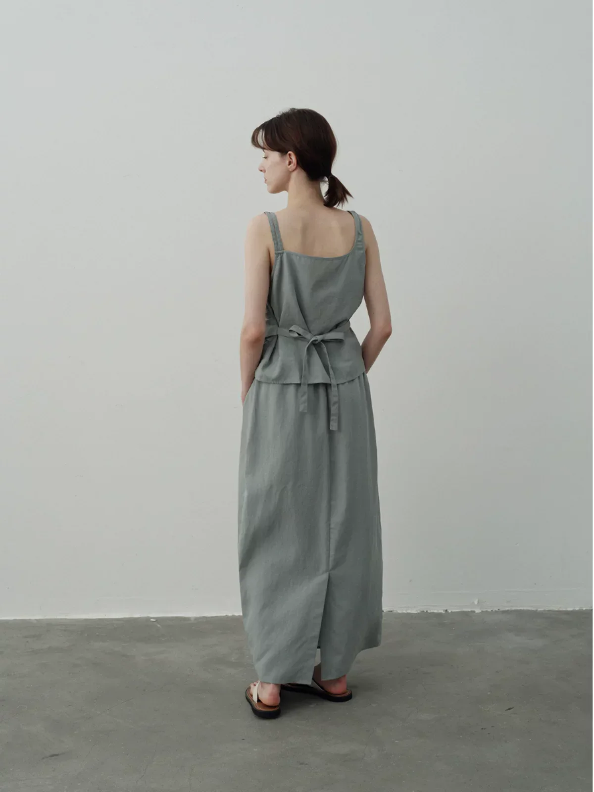 Asymmetric Strap Camisole & Tulip Skirt Set - Image 2