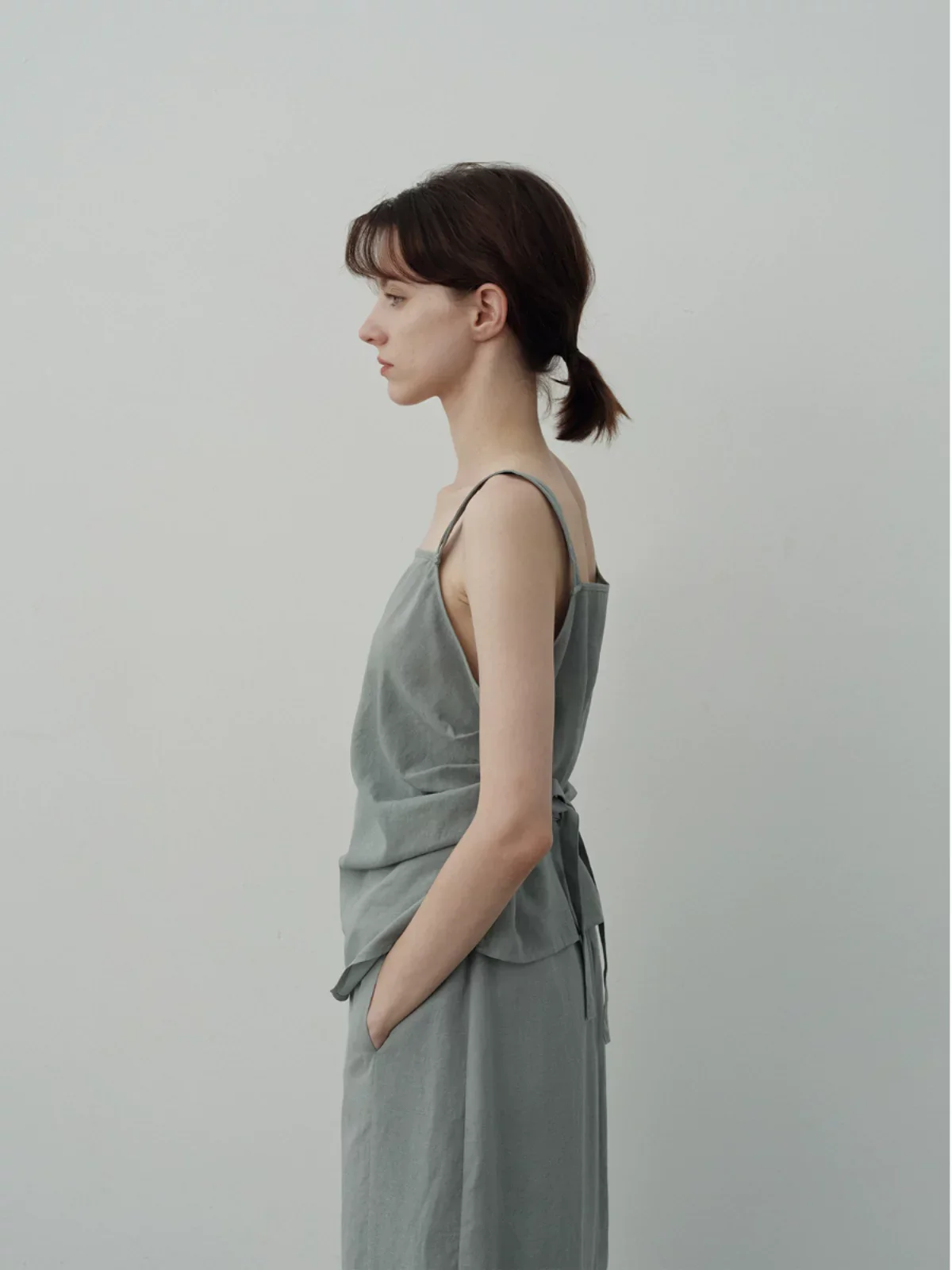 Asymmetric Strap Camisole & Tulip Skirt Set - Image 3
