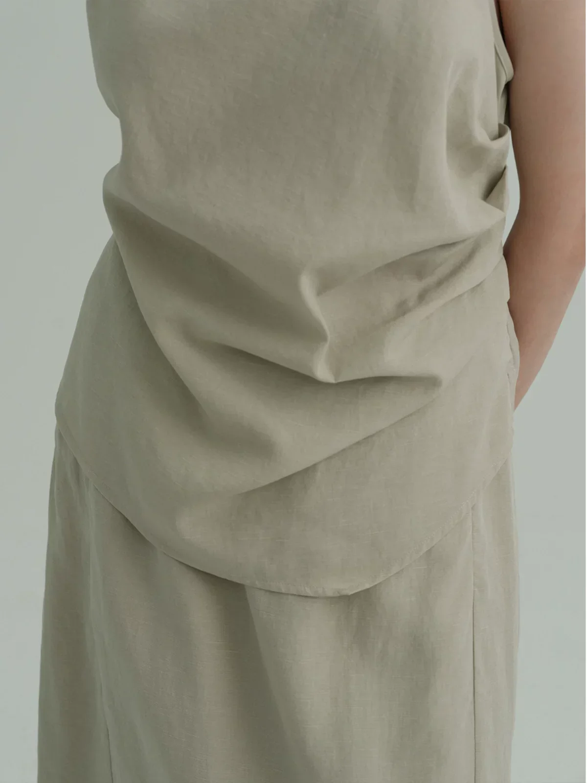 Asymmetric Strap Camisole & Tulip Skirt Set - Image 6