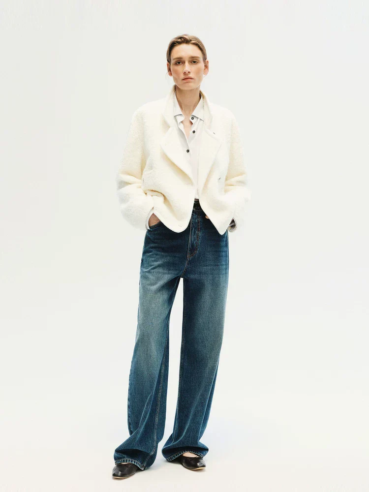 Asymmetric Textured Jacket