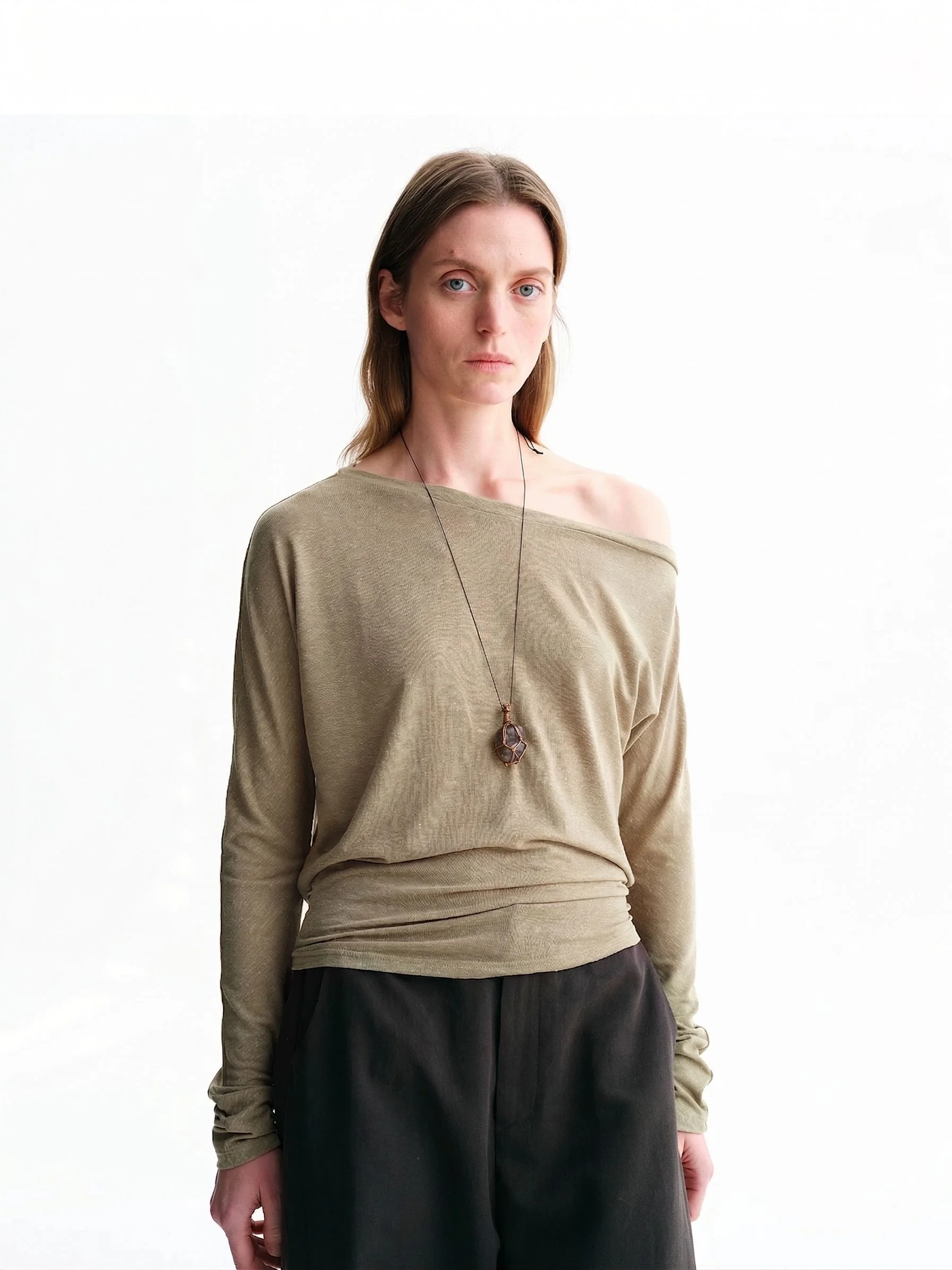Asymmetric Tie-Waist Top - Image 3