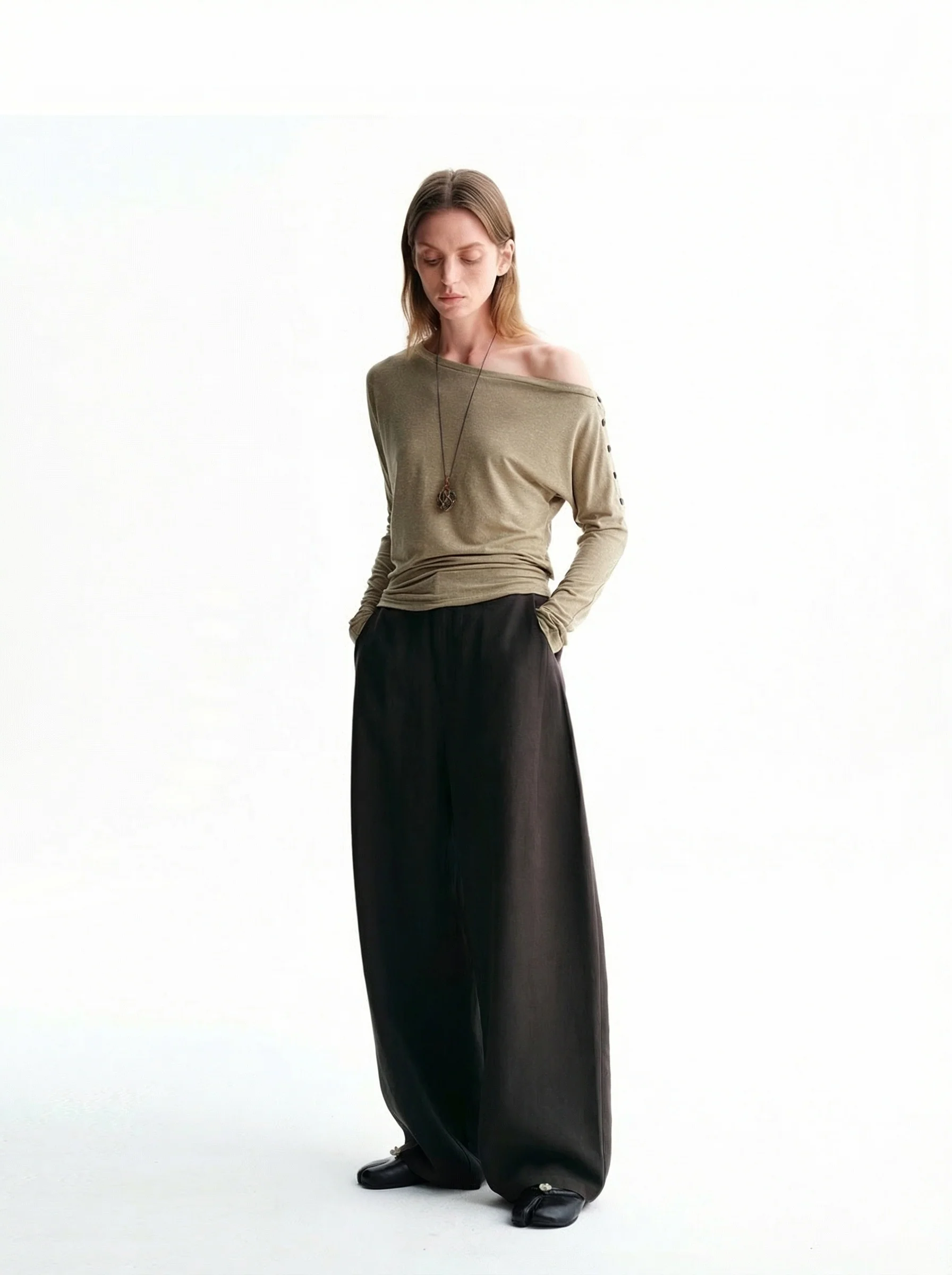 Asymmetric Tie-Waist Top - Image 5