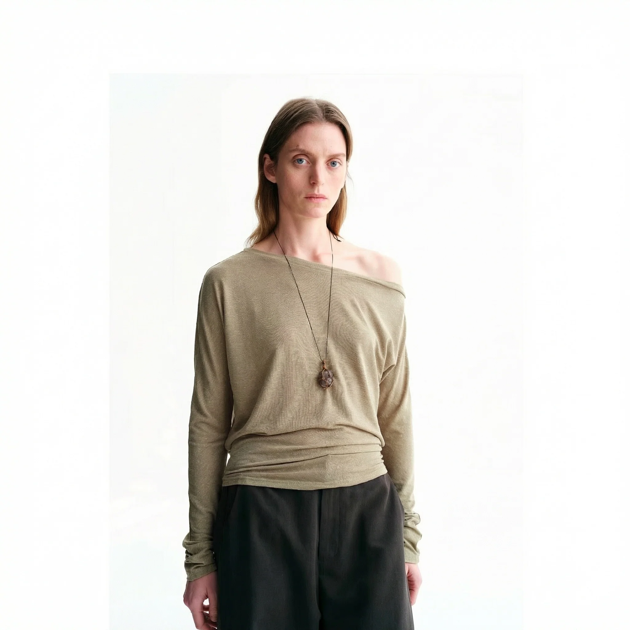 Asymmetric Tie-Waist Top - Image 7