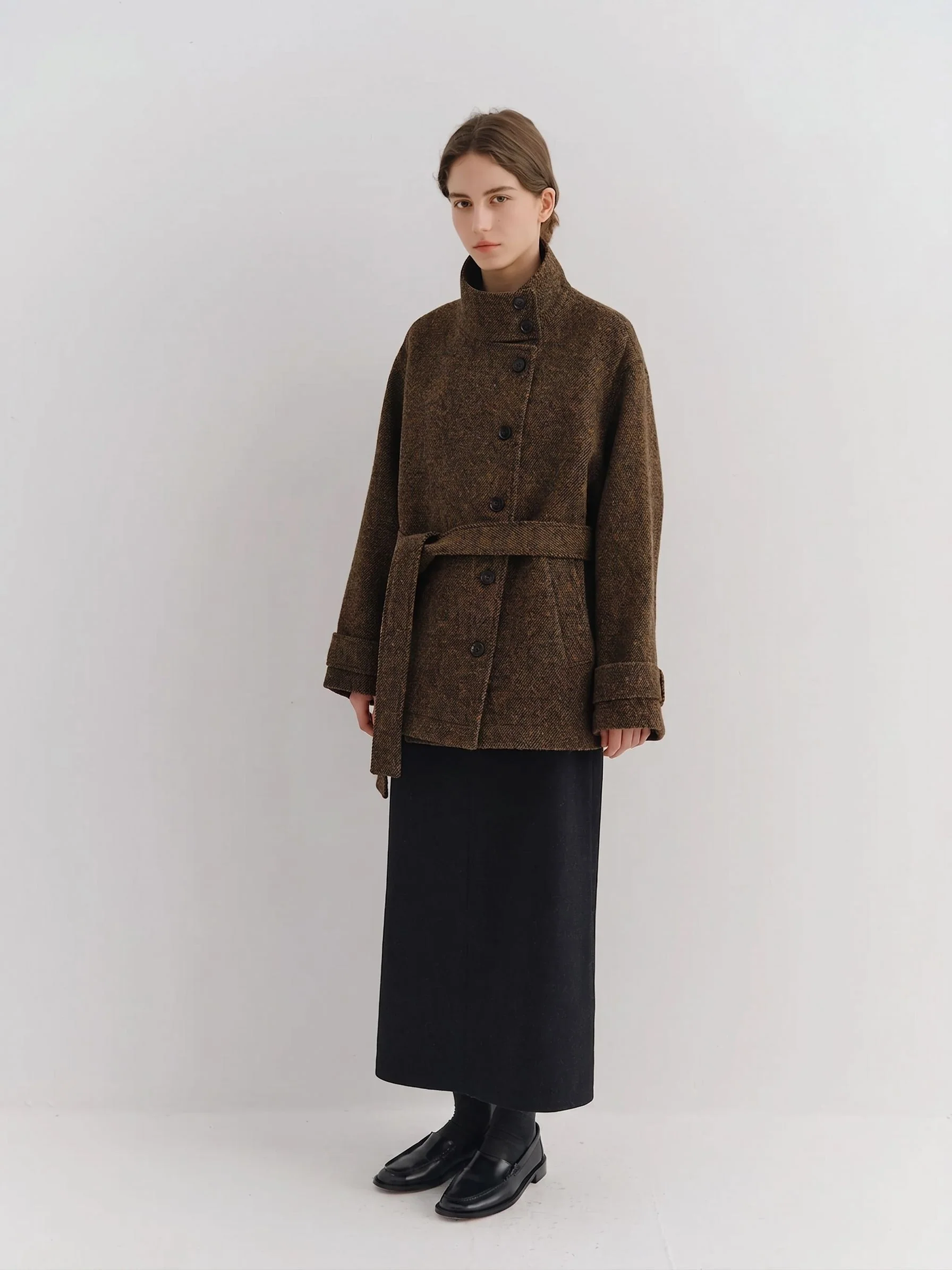 Asymmetric Tweed Jacket - Image 5