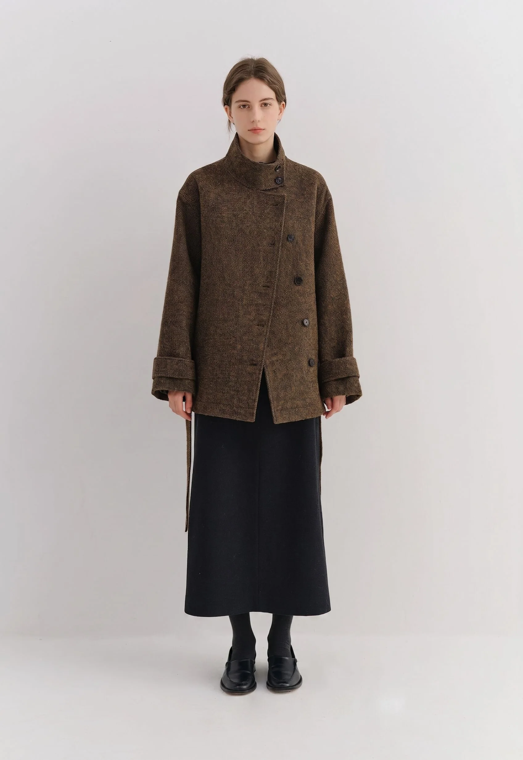 Asymmetric Tweed Jacket - Image 6