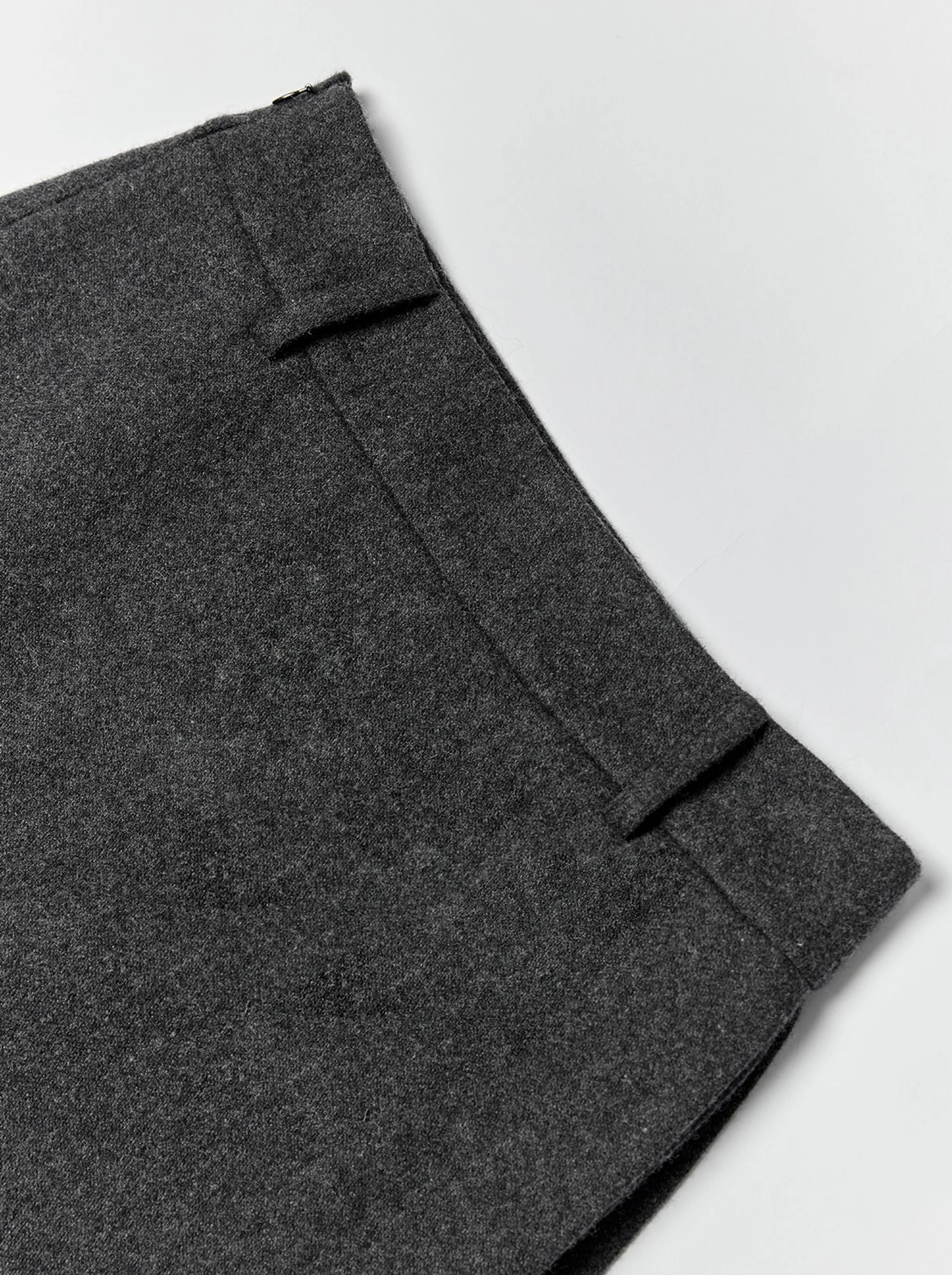 Asymmetric Wool-Blend Mini Skort - Image 8