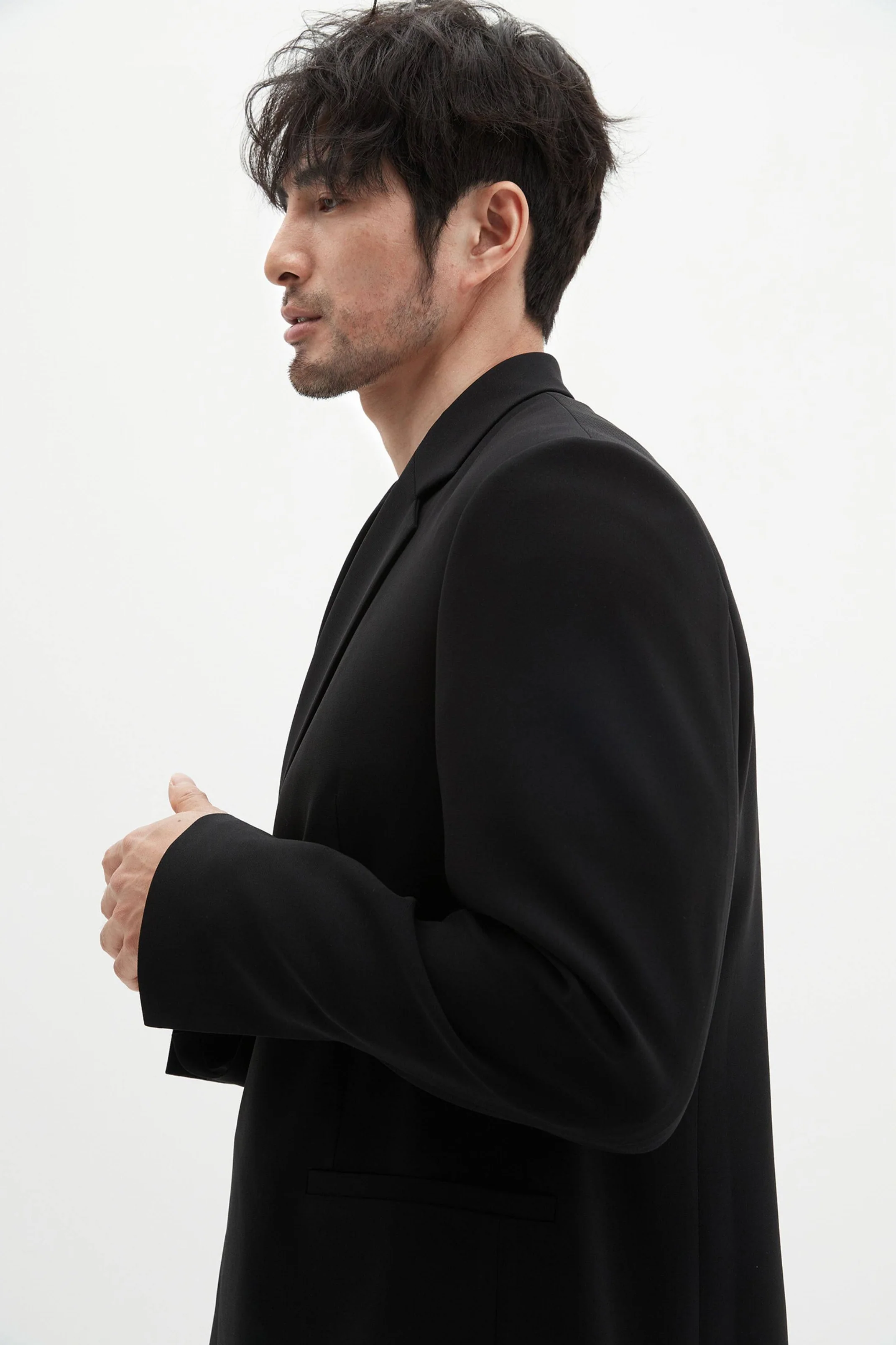 Asymmetric Wrap Blazer - Image 4