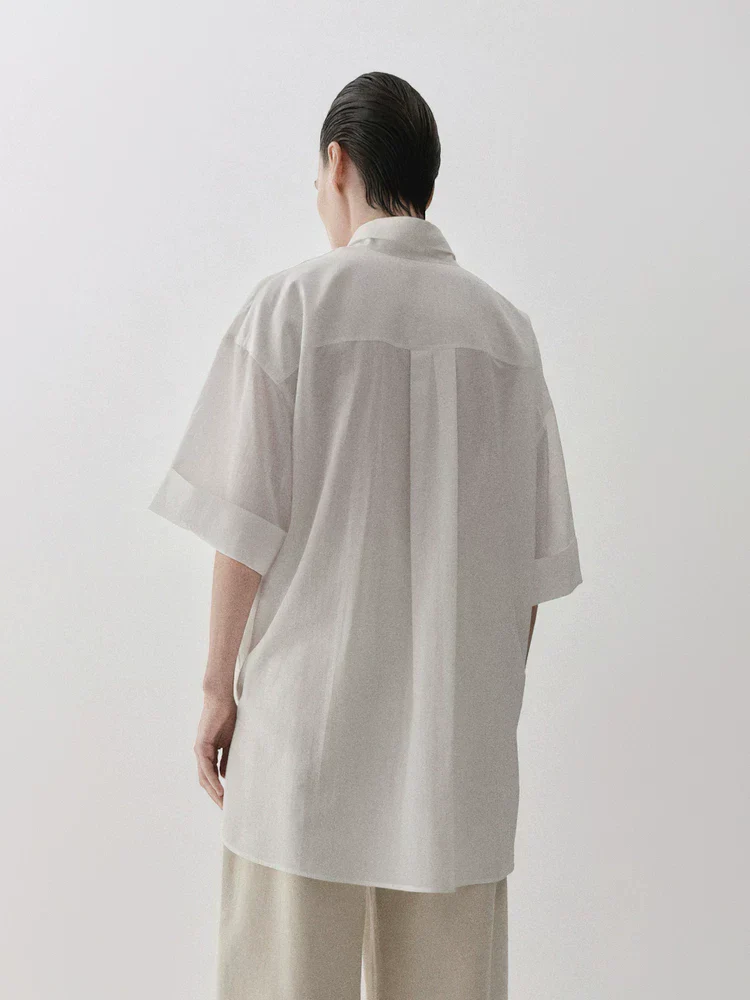 Asymmetric Wrap Shirt - Image 2