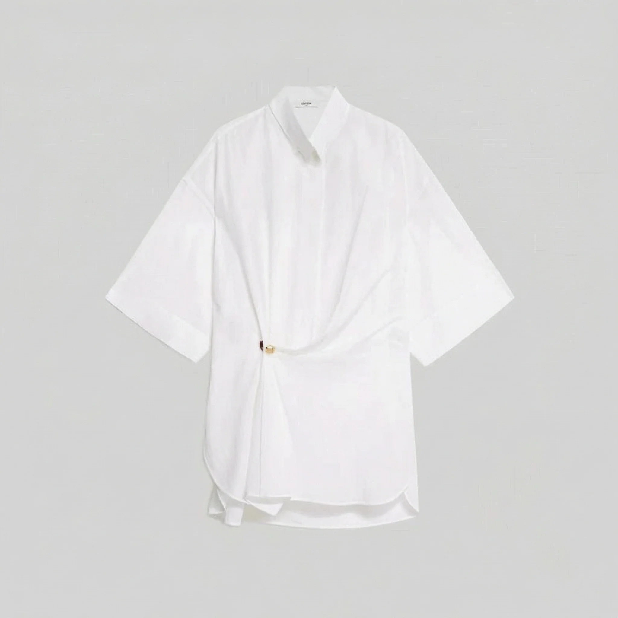 Asymmetric Wrap Shirt - Image 5