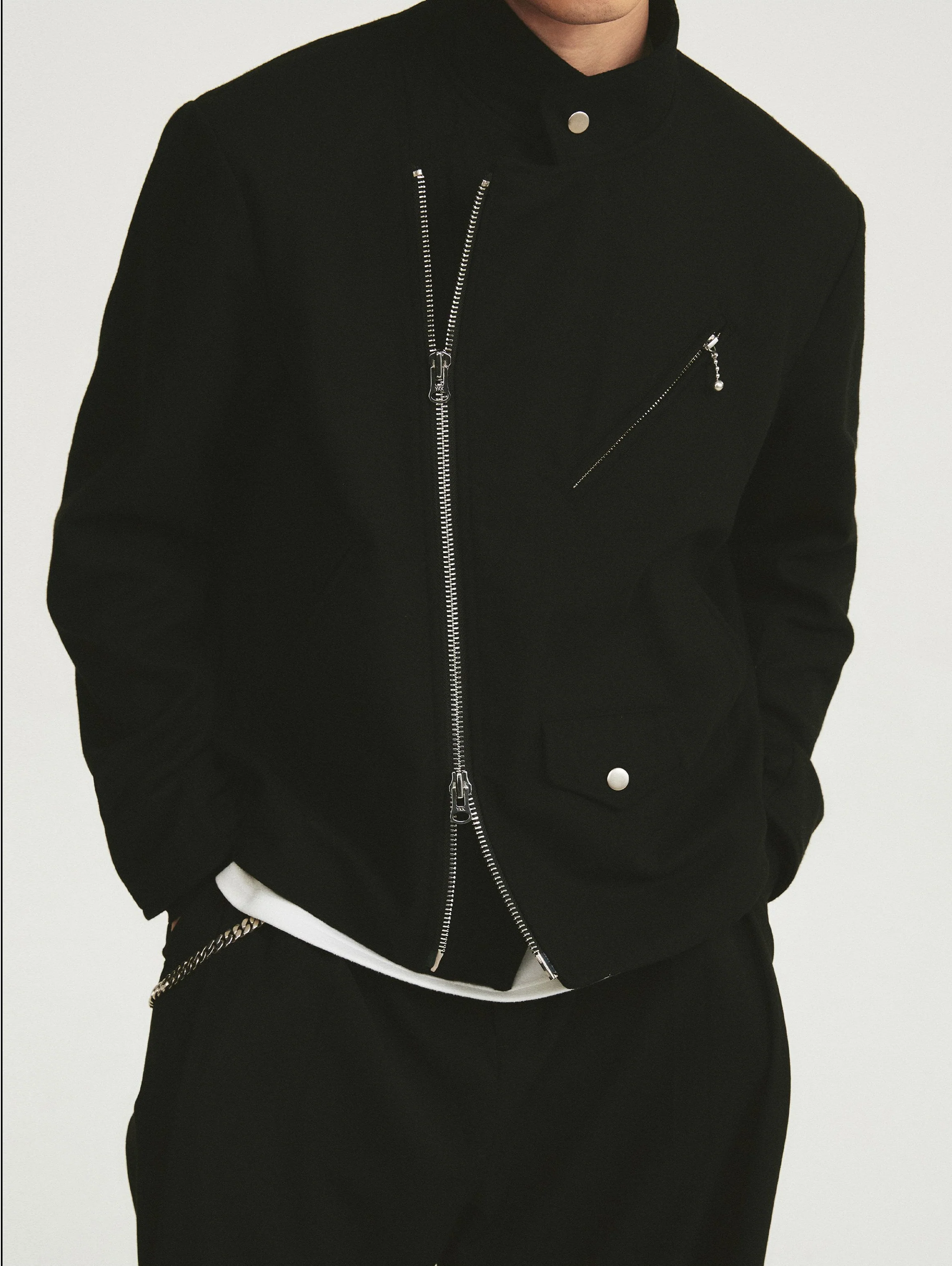 Asymmetric Zip Jacket