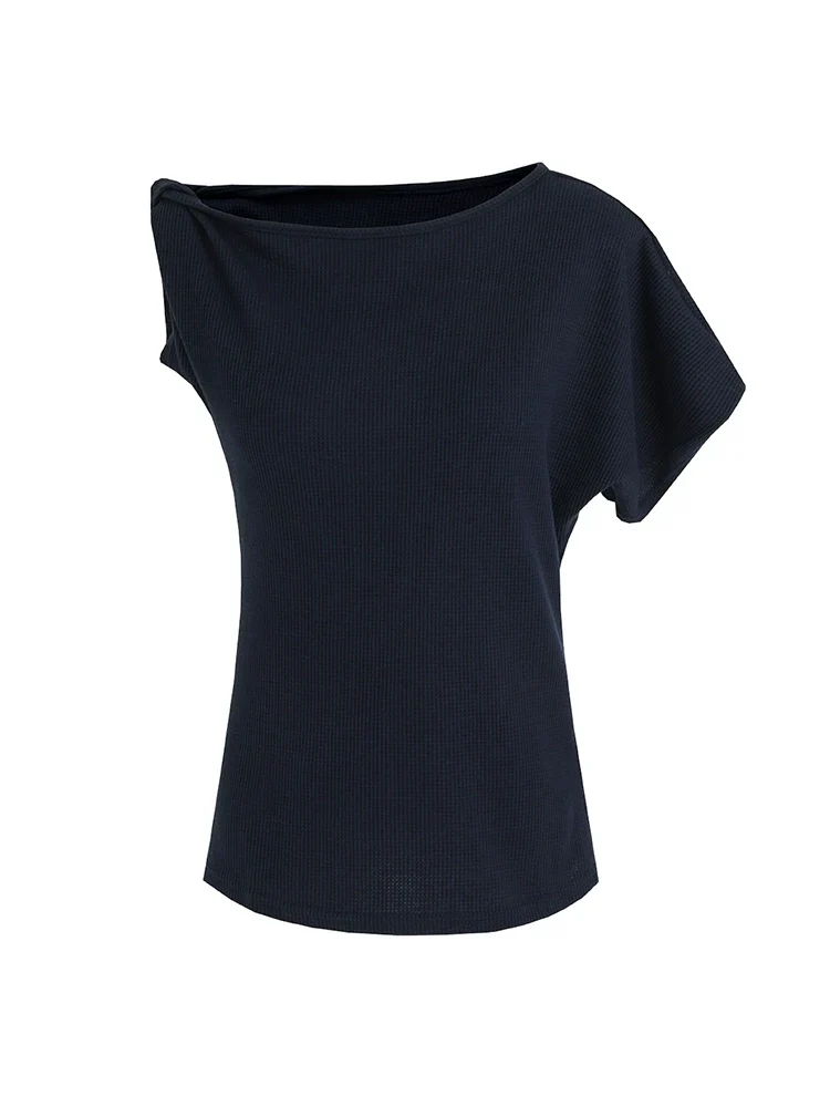 Asymmetrical Off-Shoulder T-Shirt - Image 6
