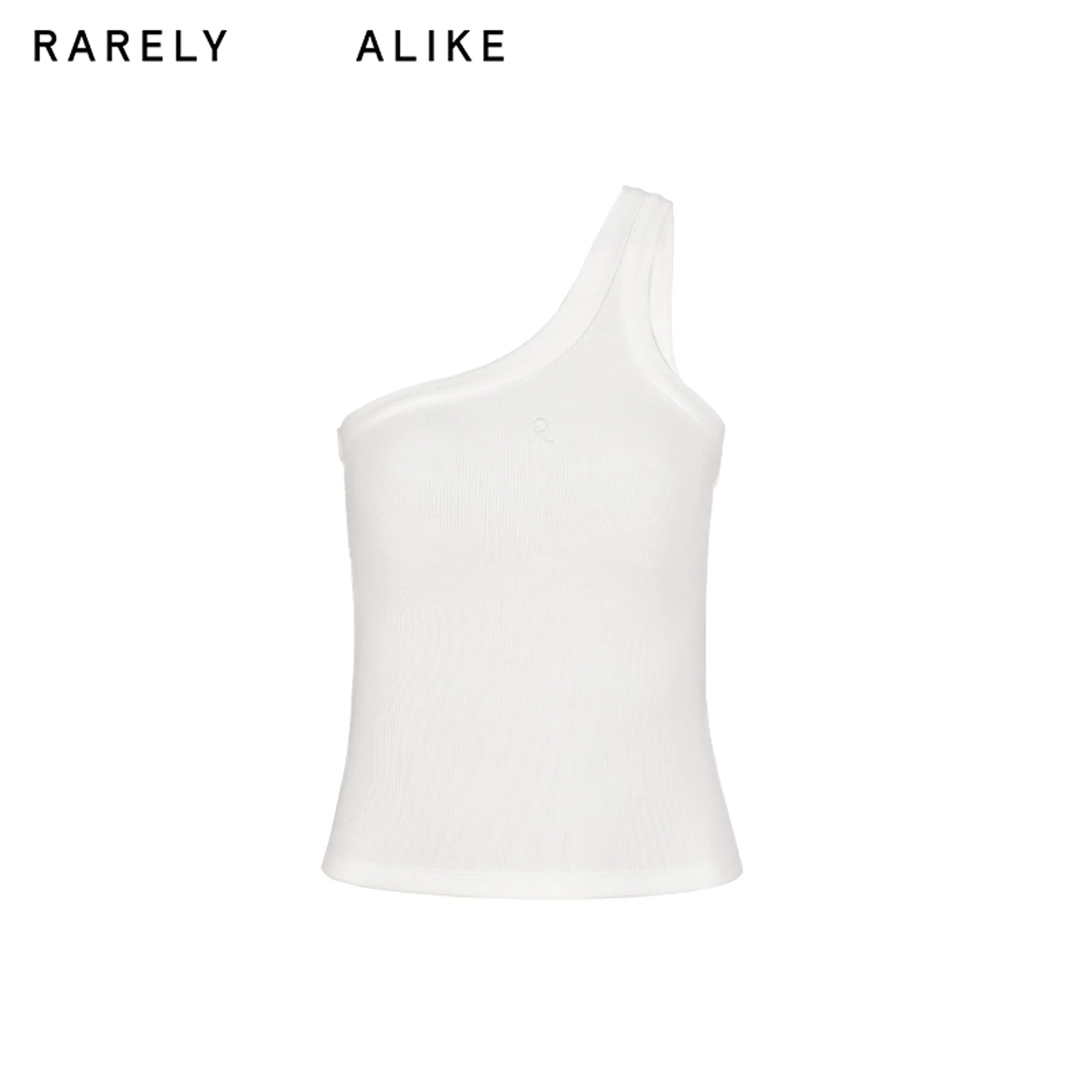 Asymmetrical One-Shoulder Ribbed Tank - Image 7