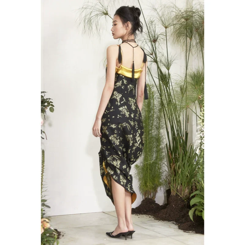 Asymmetrical Strap Dress - Image 2