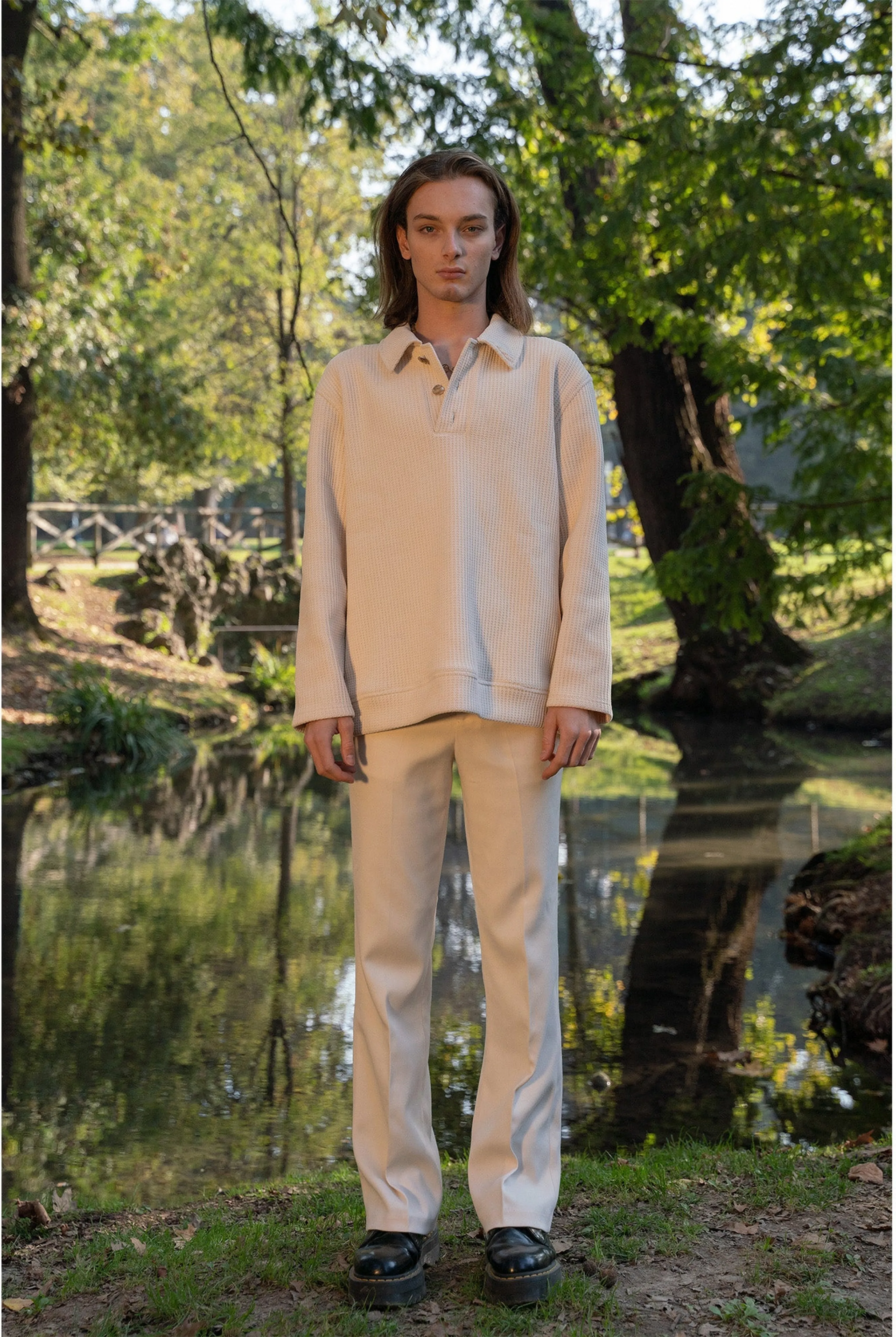 Autumn Knitted Polo Shirt