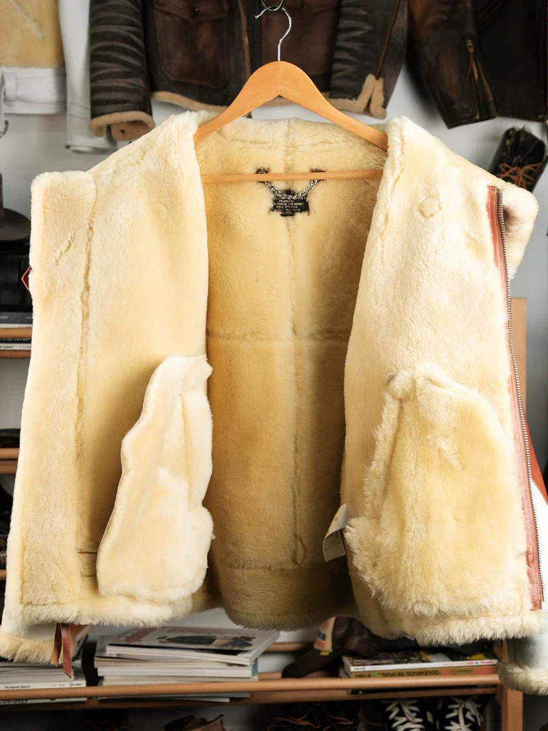 B-3 Shearling Flight Jacket - Image 5