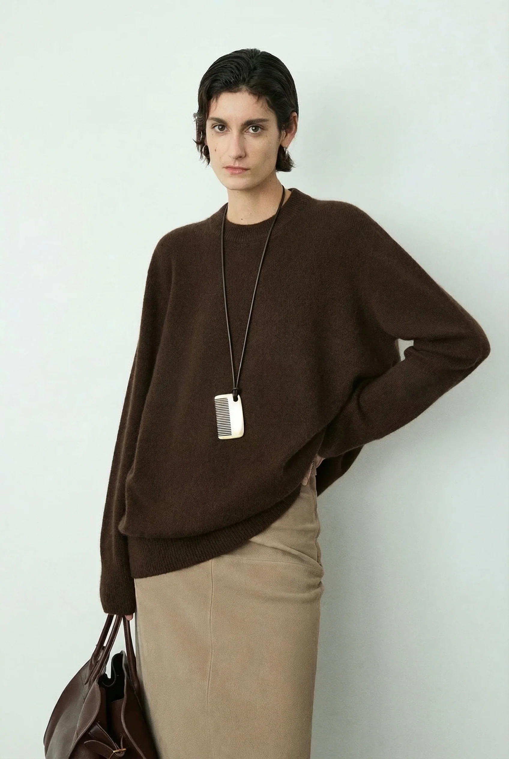 Baby Alpaca Cashmere Crewneck Sweater