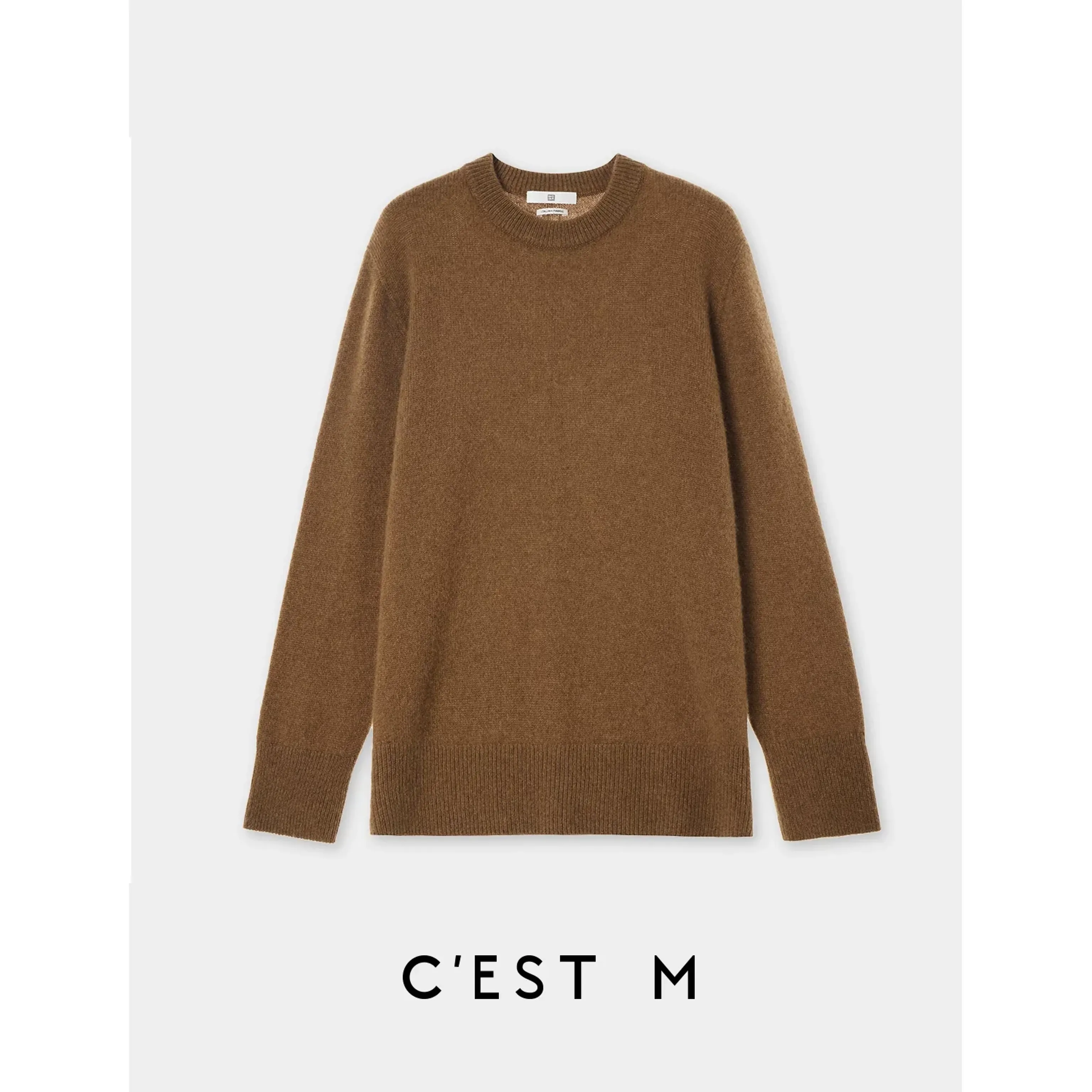 Baby Alpaca Cashmere Crewneck Sweater - Image 17