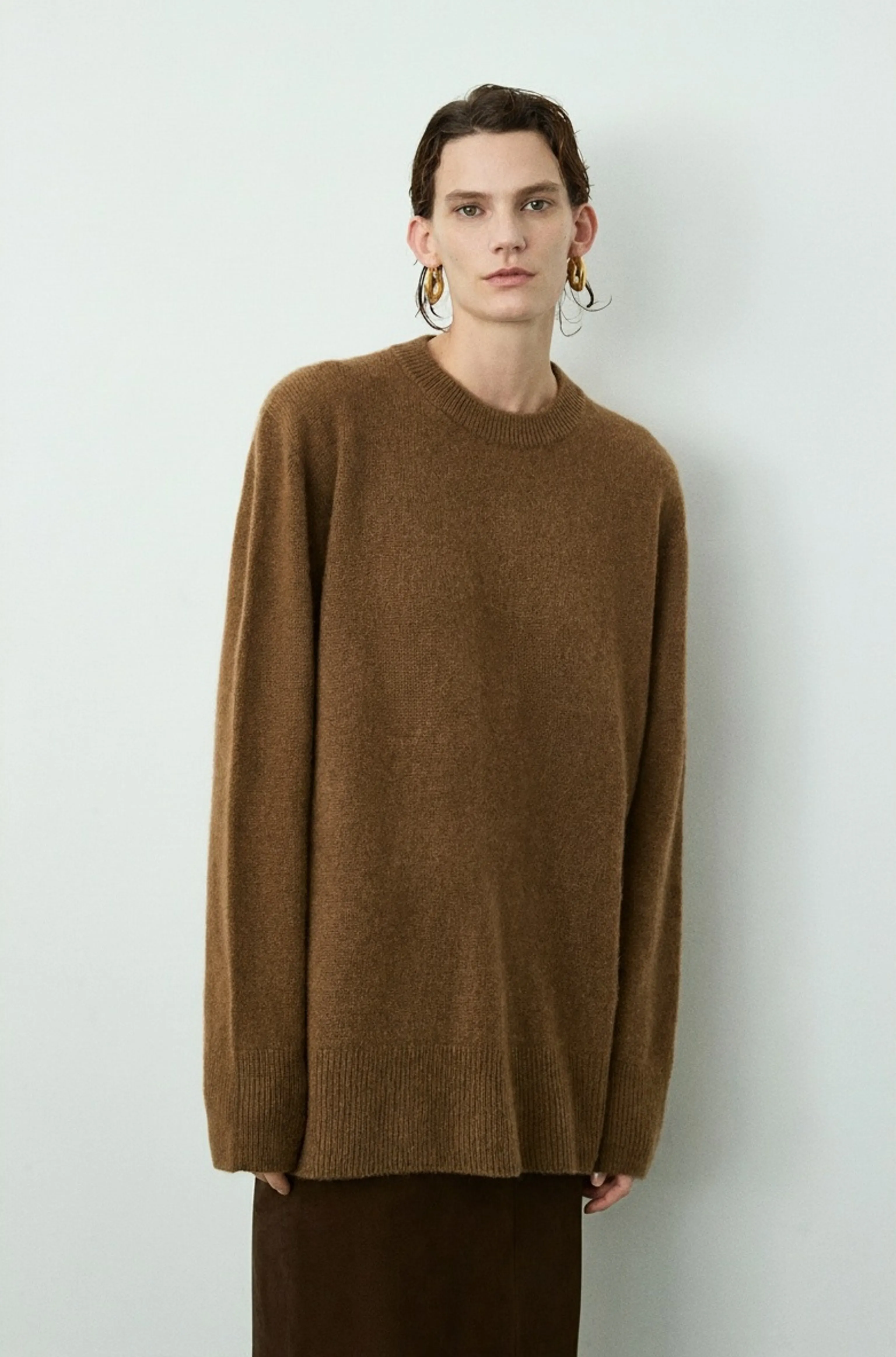 Baby Alpaca Cashmere Crewneck Sweater - Image 3