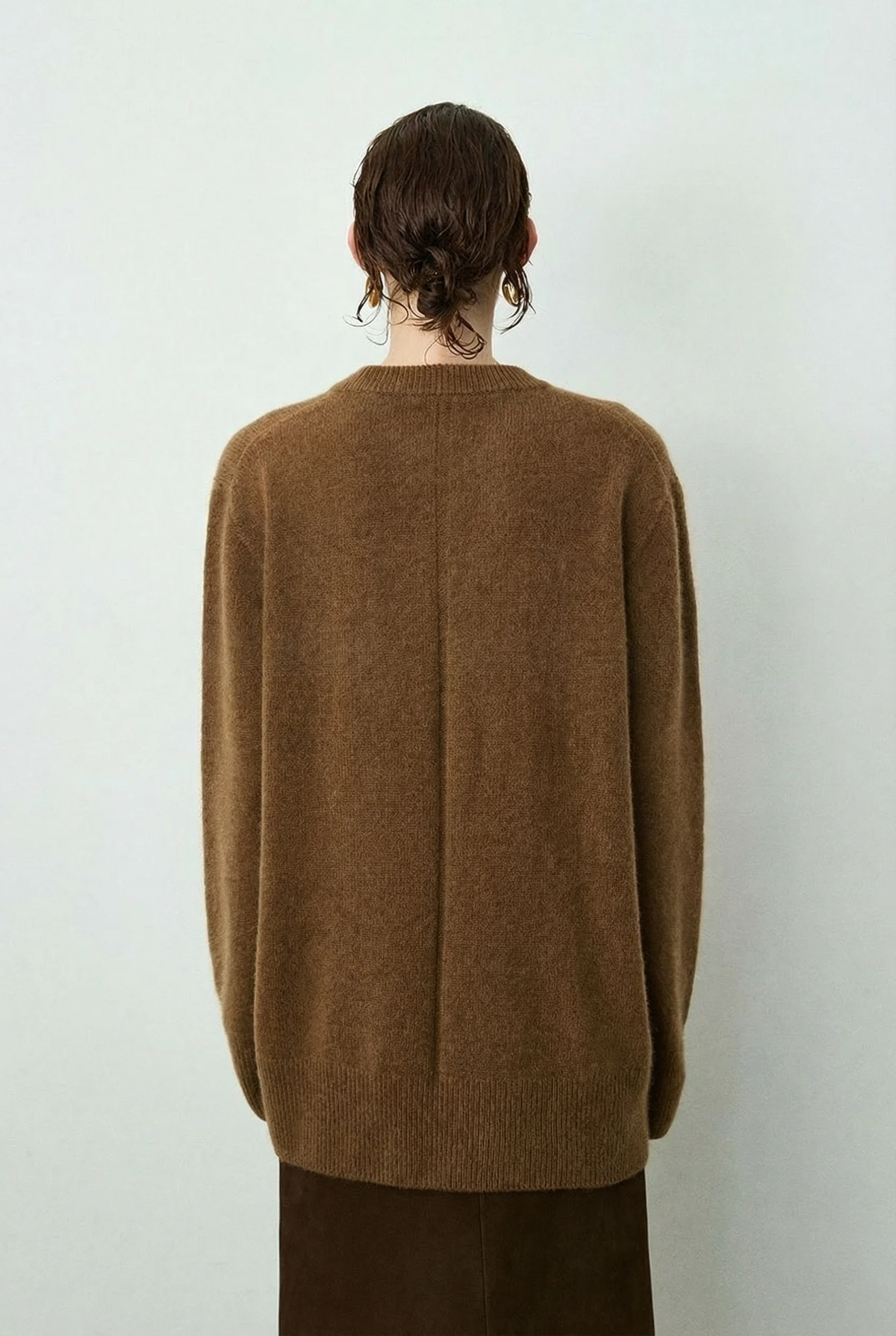 Baby Alpaca Cashmere Crewneck Sweater - Image 4