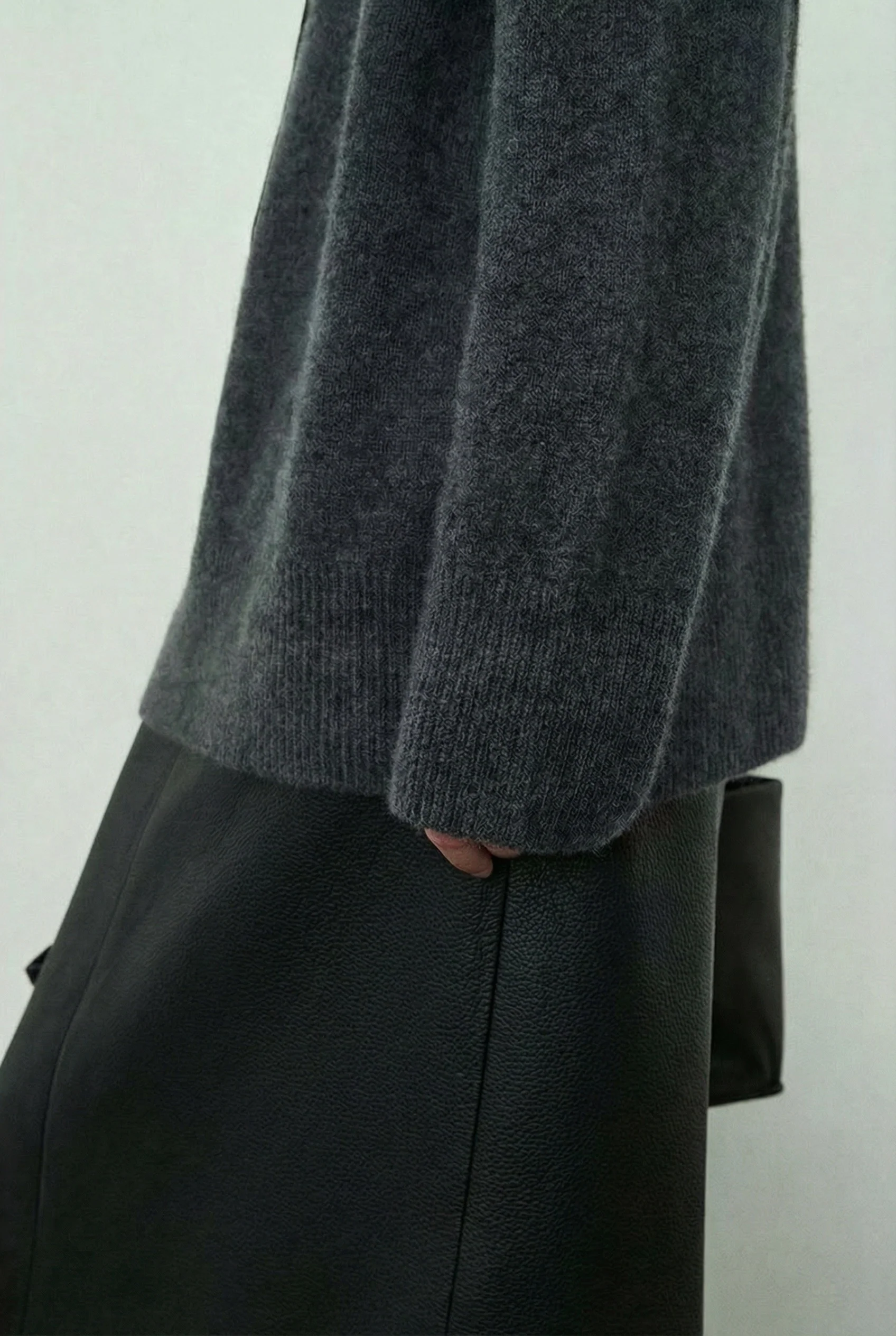 Baby Alpaca Cashmere Crewneck Sweater - Image 8