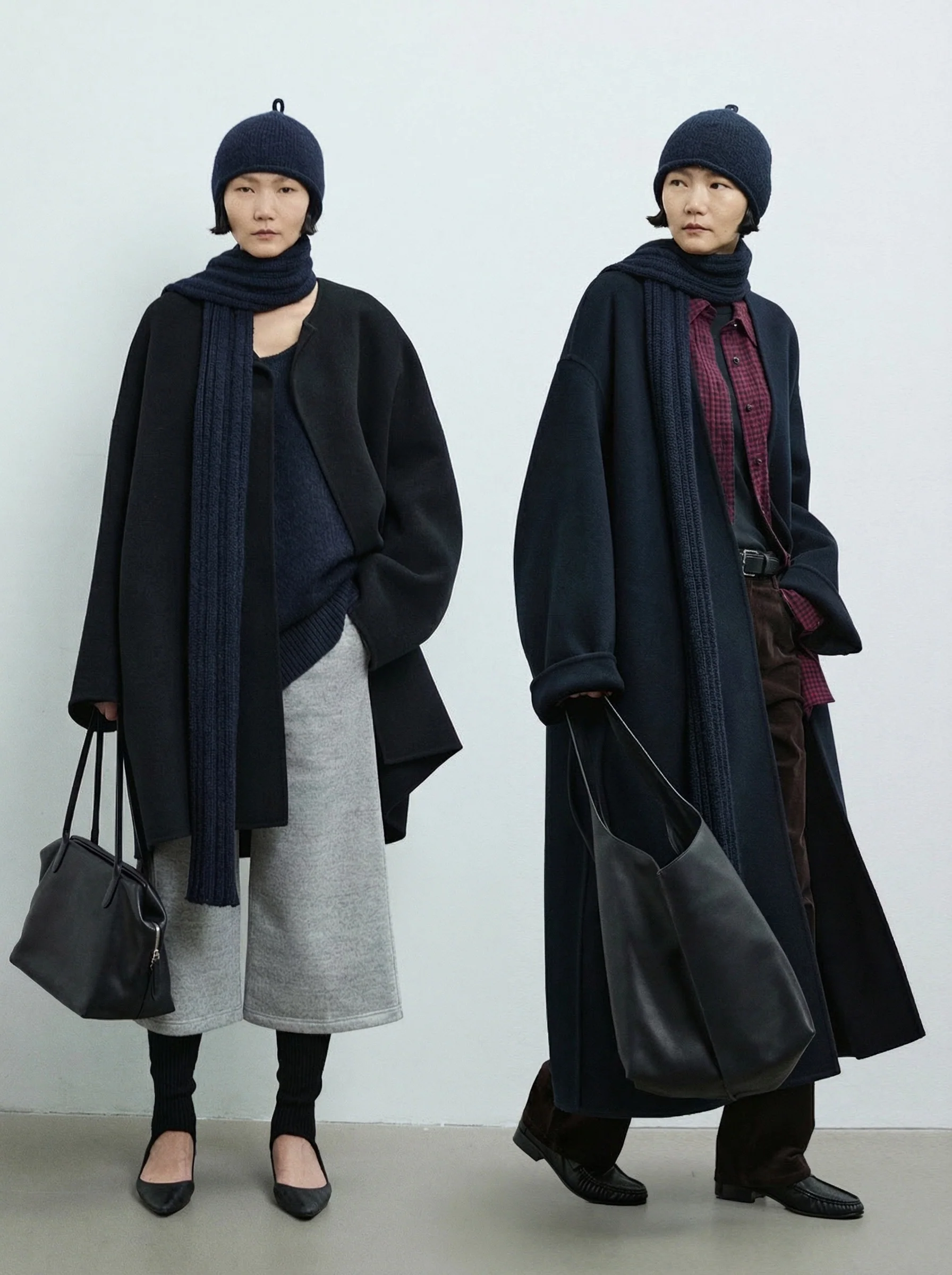 Baby Alpaca Crew, Ribbed Scarf and Beanie - Image 3