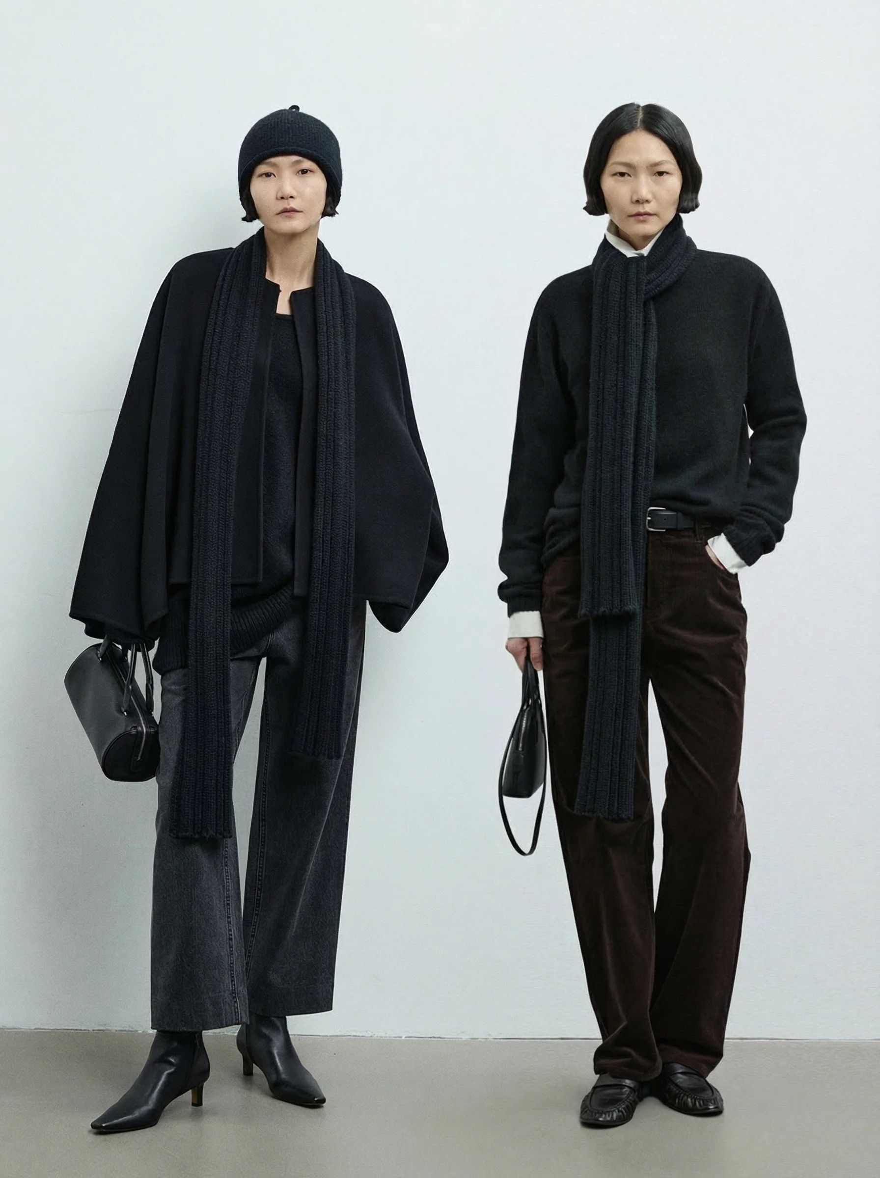 Baby Alpaca Crew, Ribbed Scarf and Beanie - Image 4