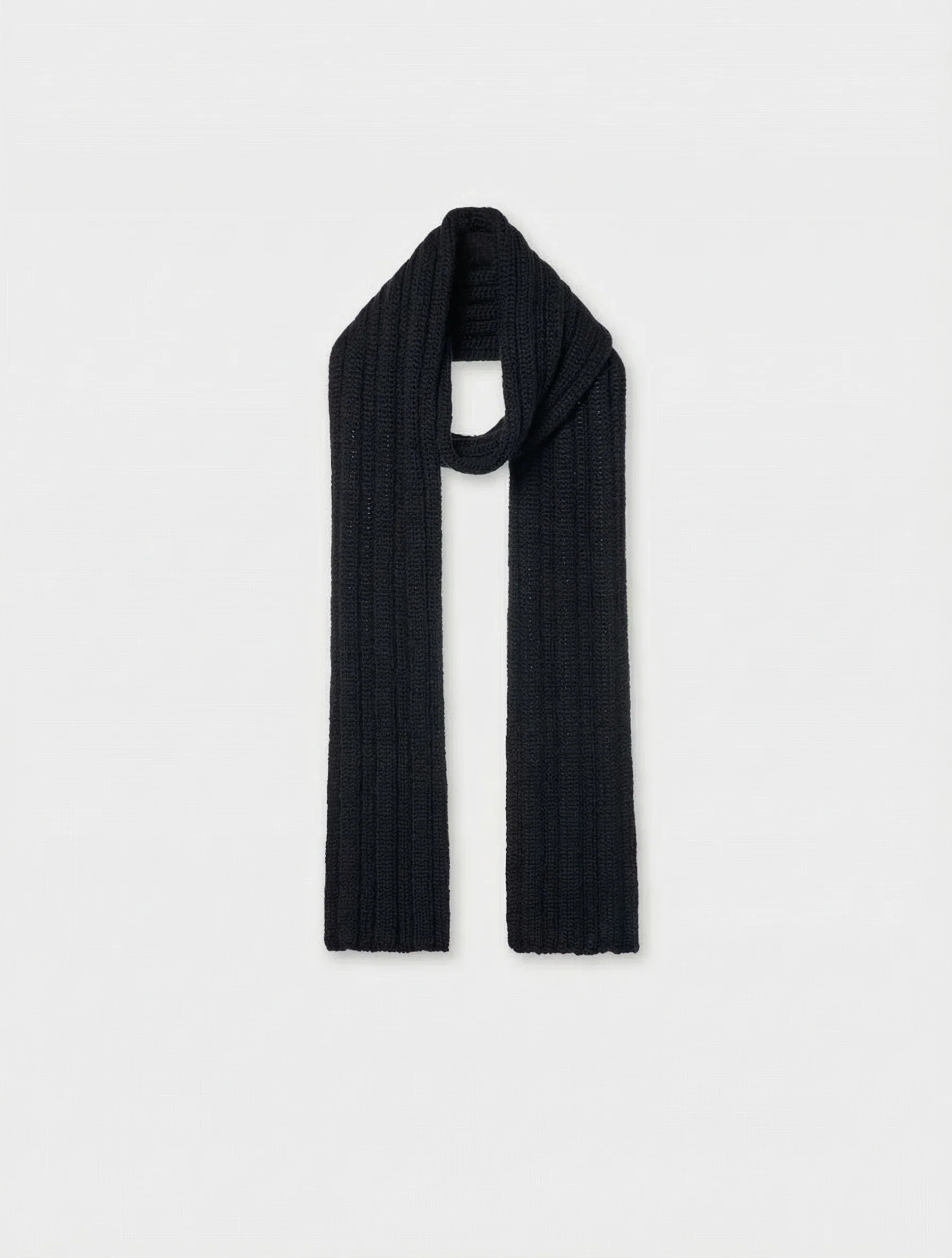 Baby Alpaca Crew, Ribbed Scarf and Beanie - Image 9
