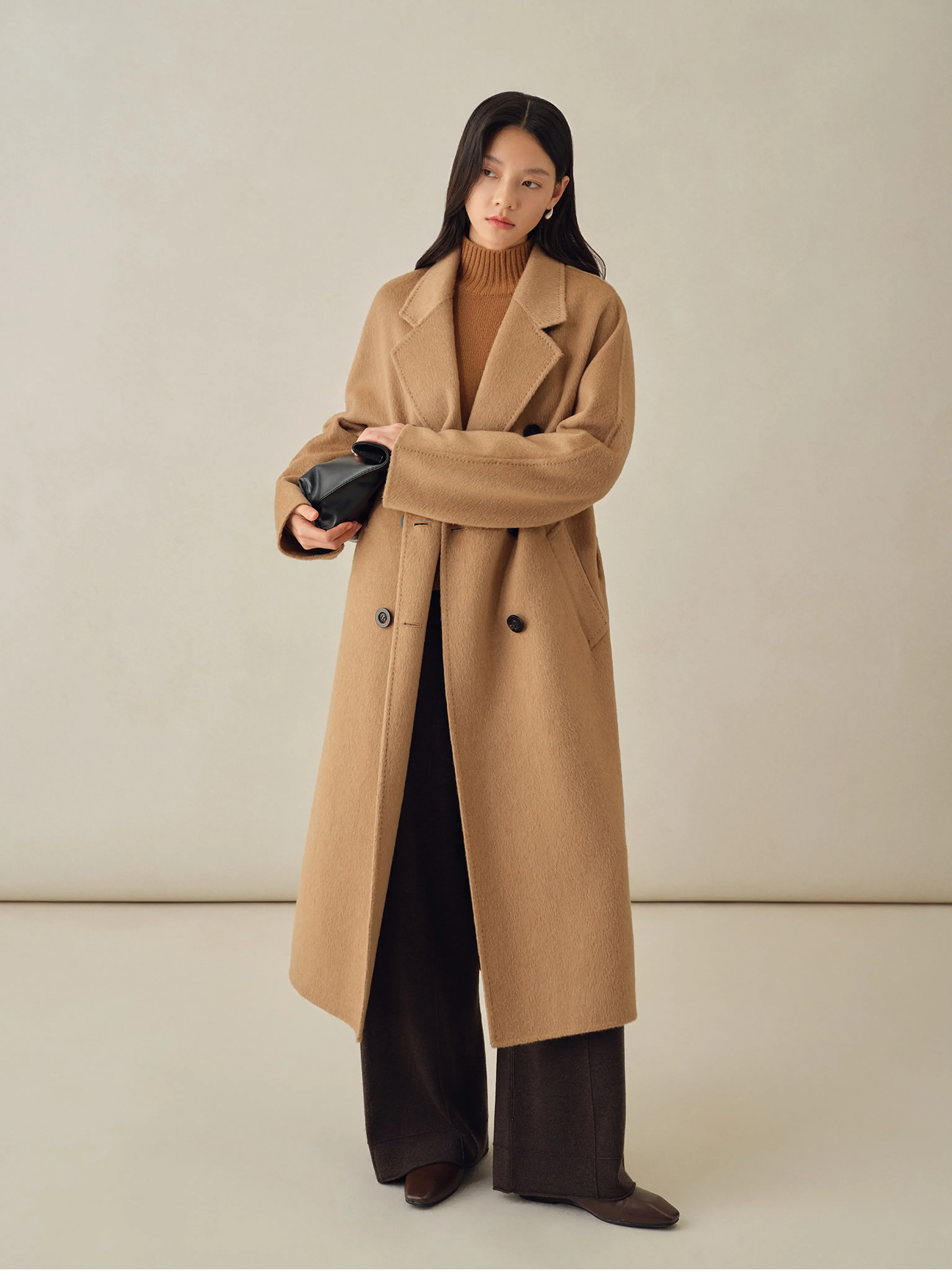 Baby Camel Hair Belted Coat - Image 5